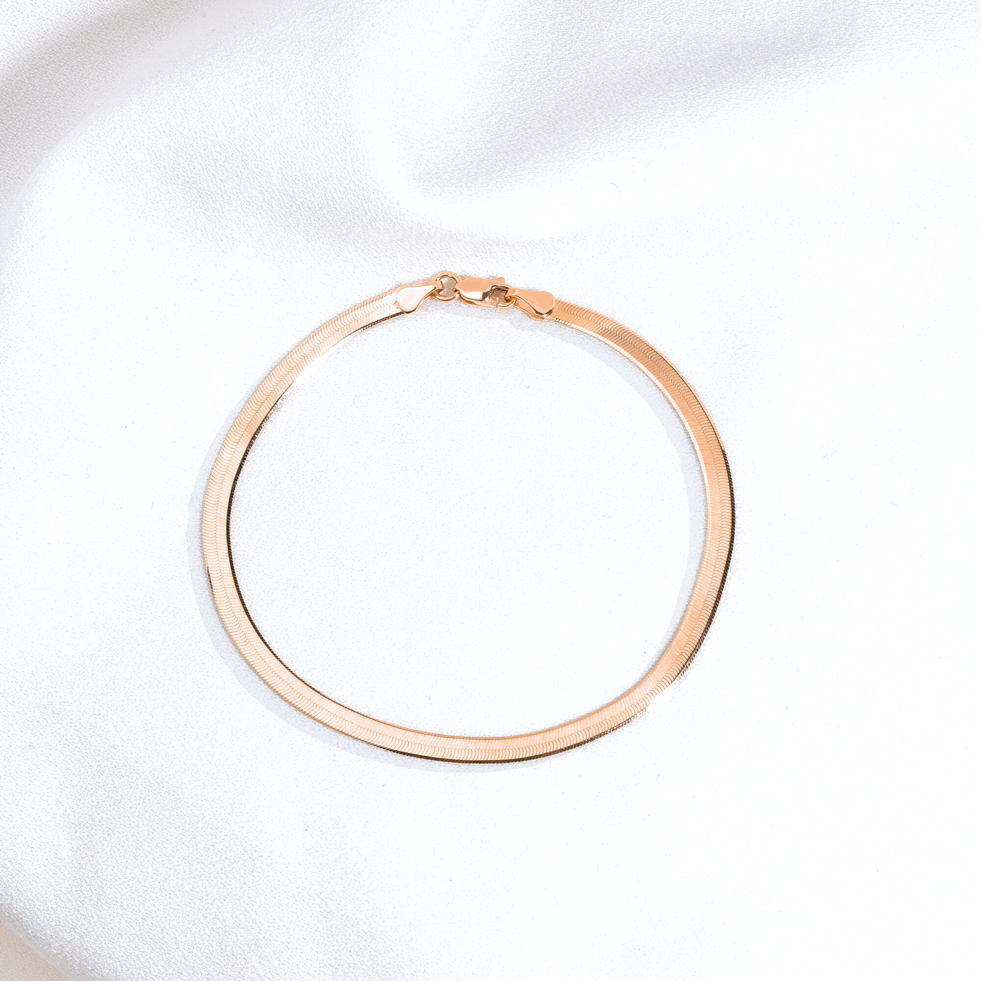 Shining Wave Chain Bracelet 14K Gold