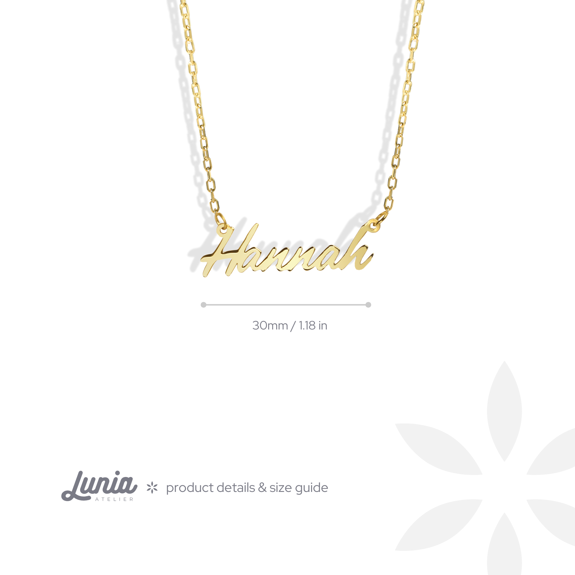 Personalized Vibe Name Custom Necklace 14K Gold