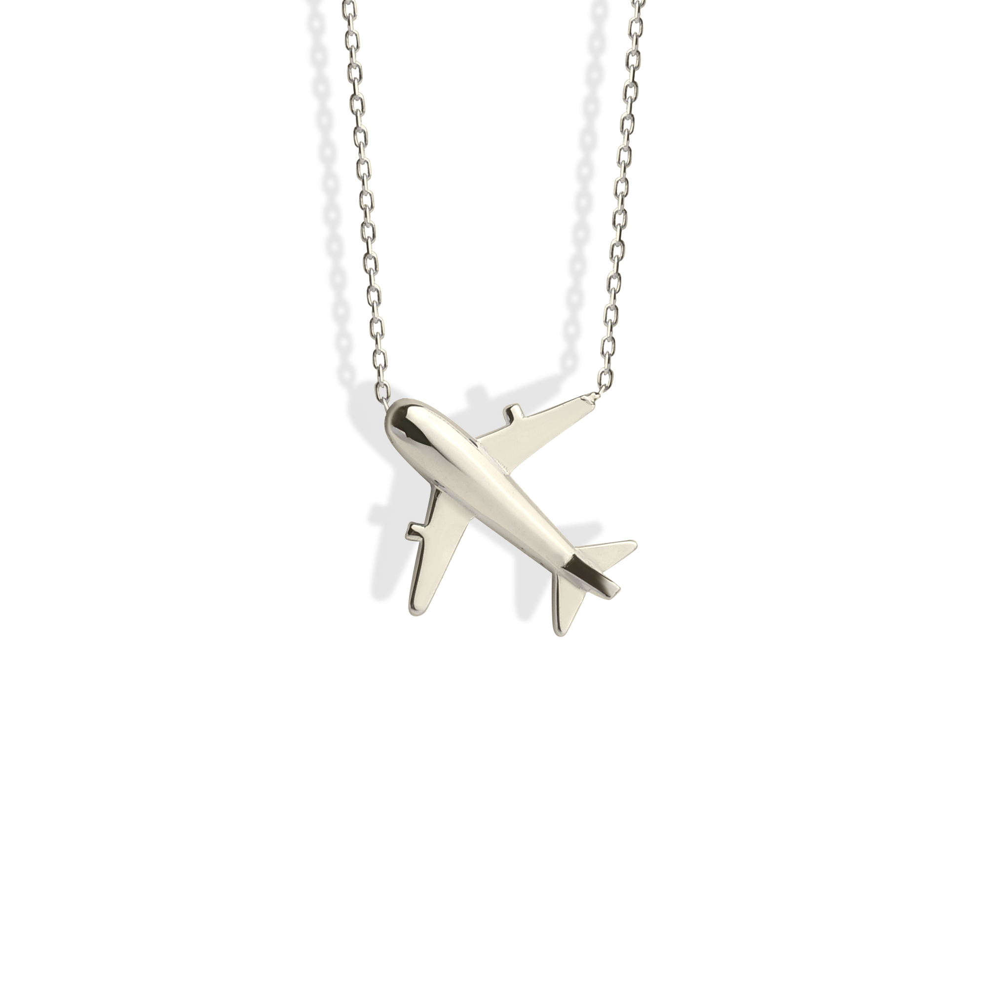 Aeroplane Necklace 14K Gold / Silver