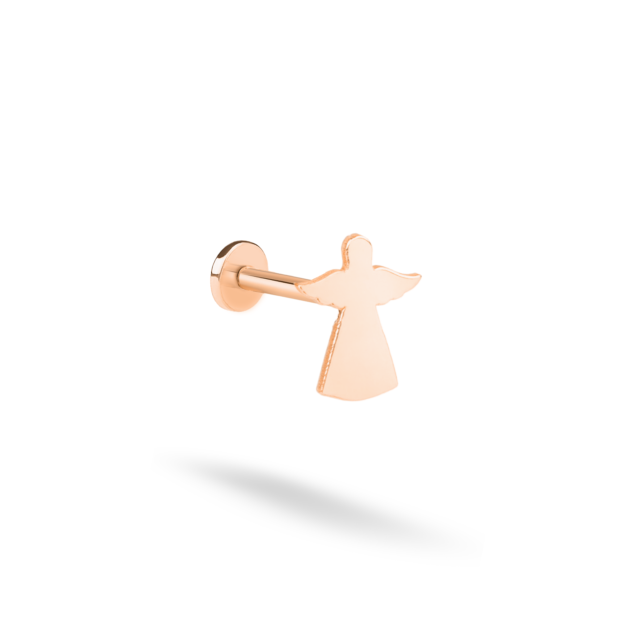 Angel Flatback Ear Piercing 14K Gold