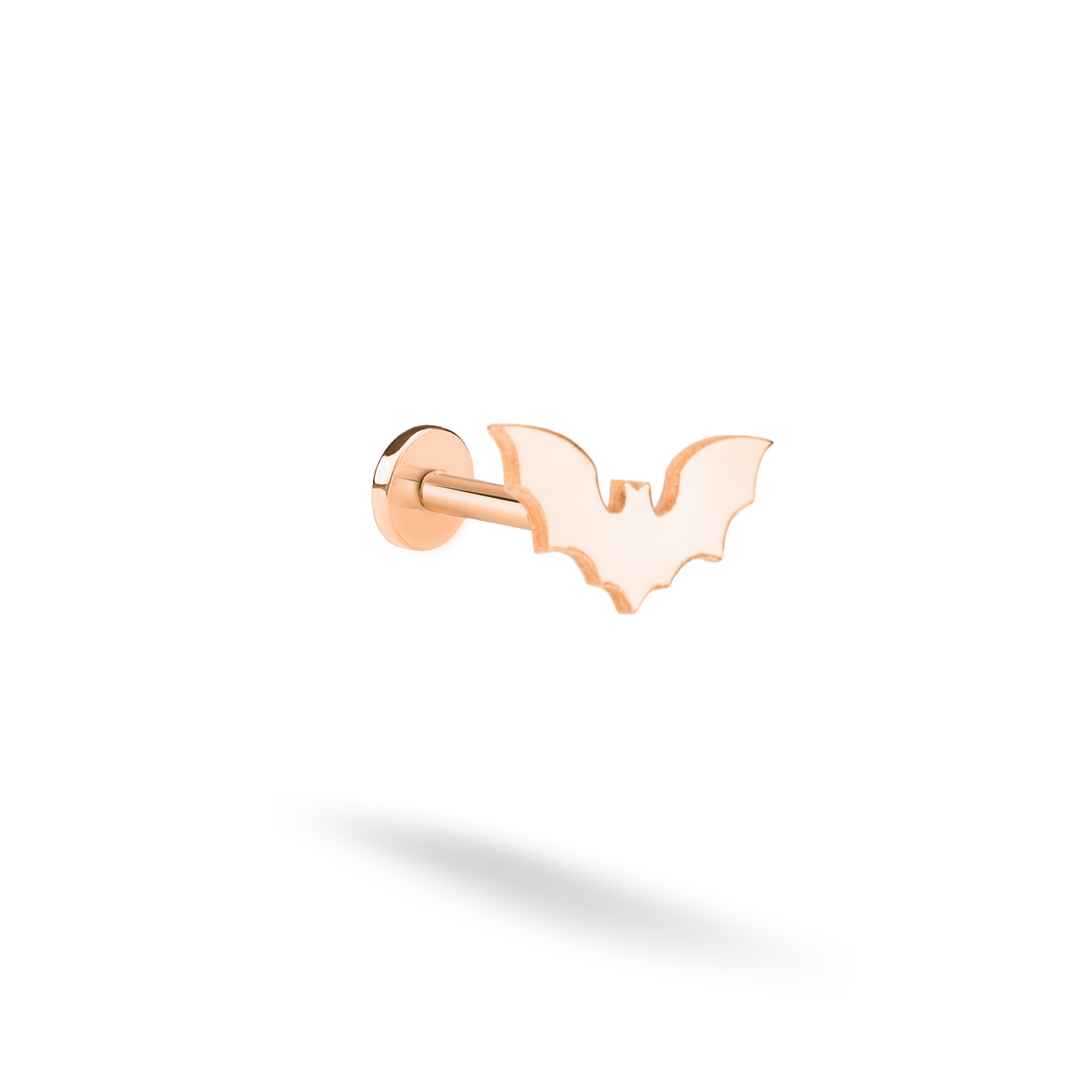 Bat Flatback Ear Piercing 14K Gold