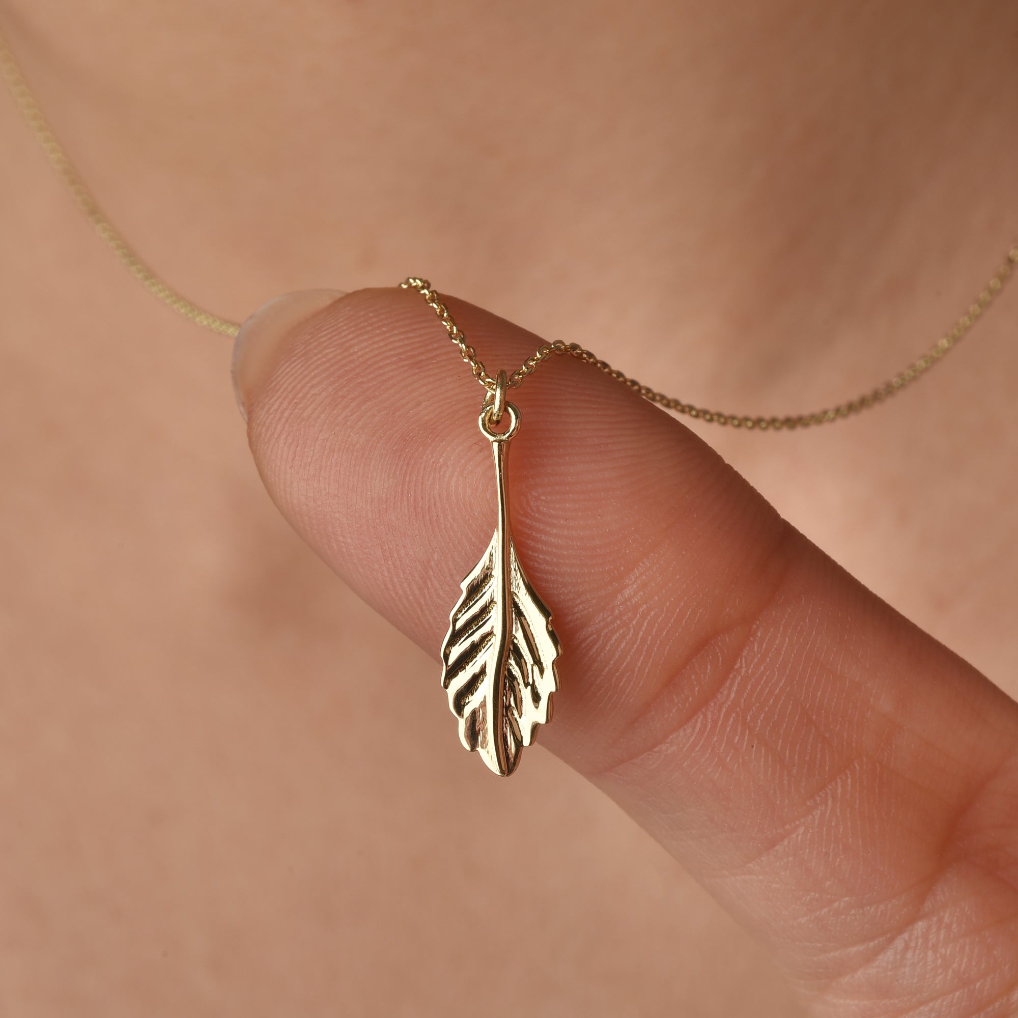 Botanical Leaf Necklace 14K Gold / Silver
