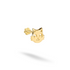 Cat Head Flatback Ear Piercing 14K Gold