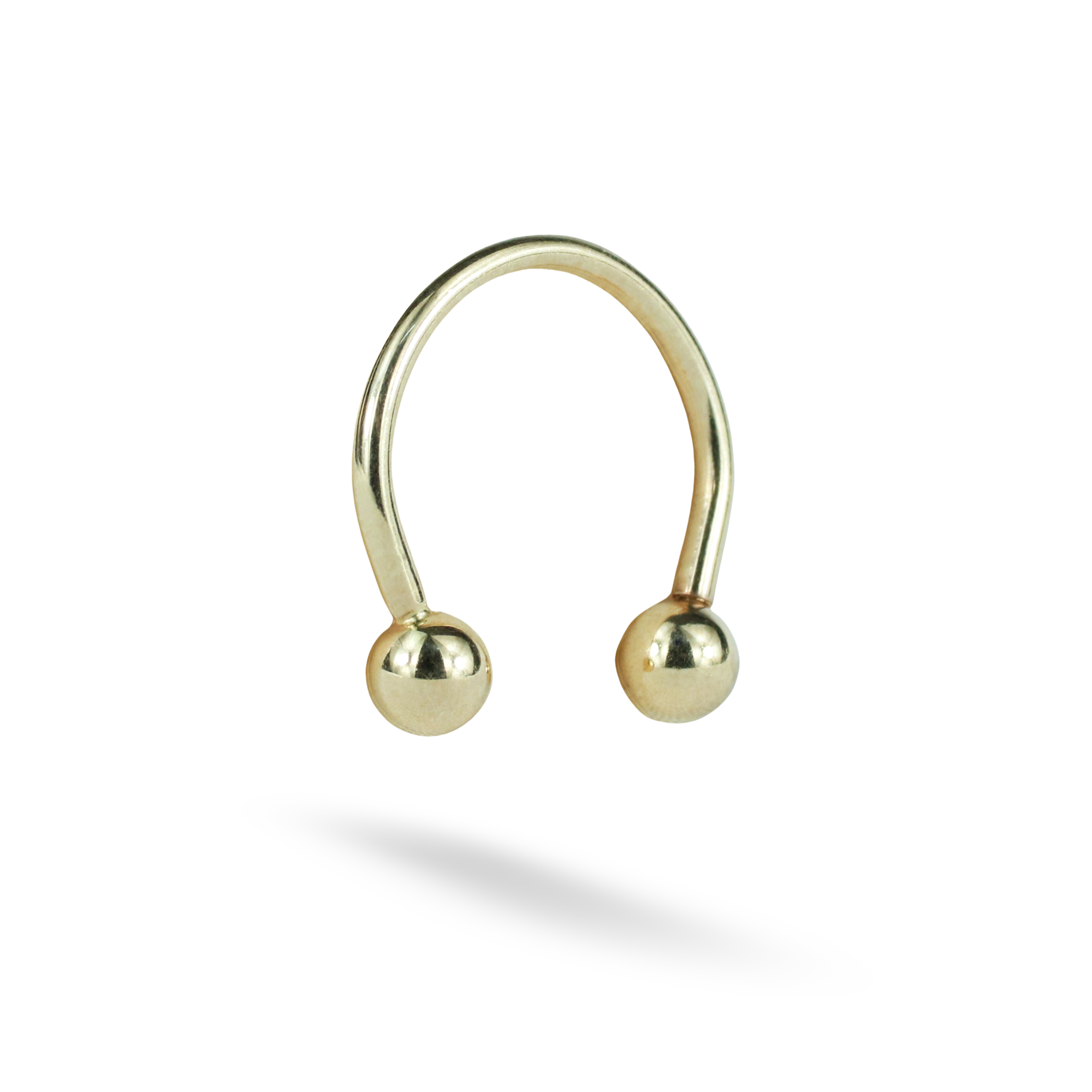 Circular Hoop Ear Piercing 14K Gold