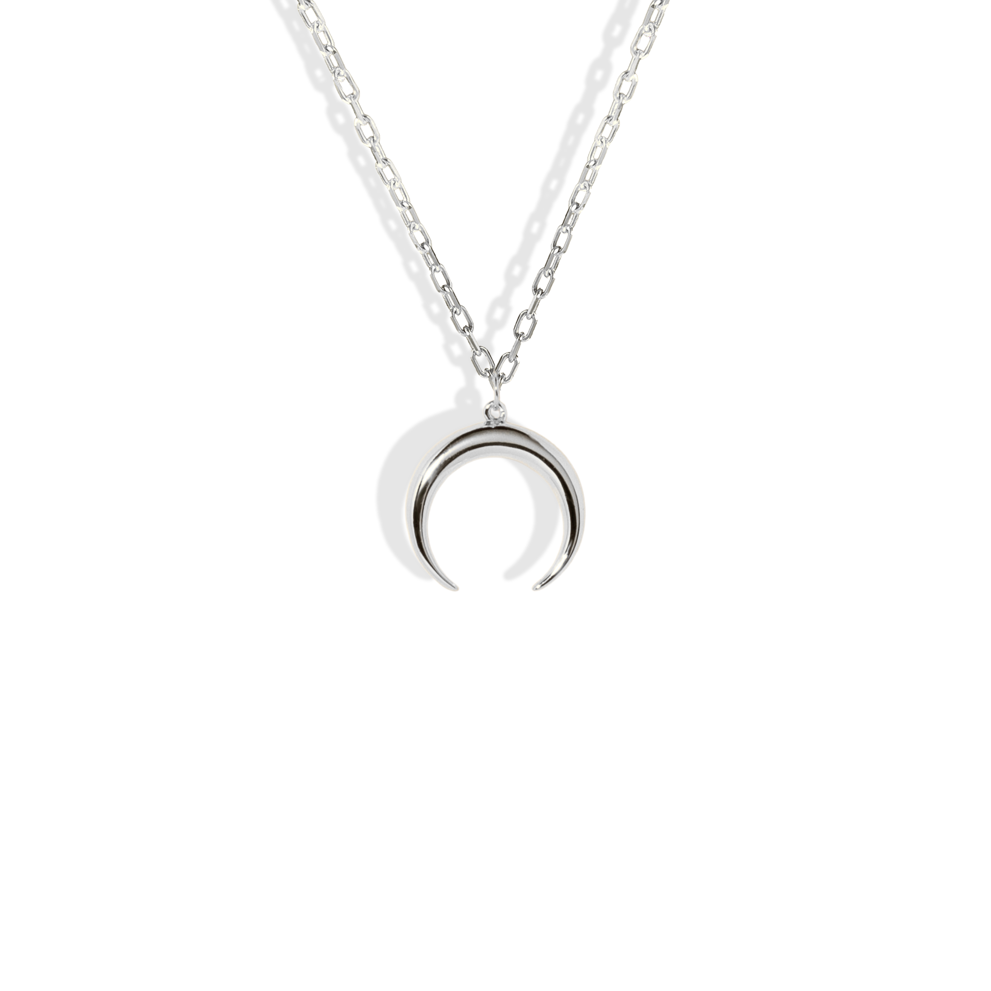 Crescent Moon Necklace 14K Gold