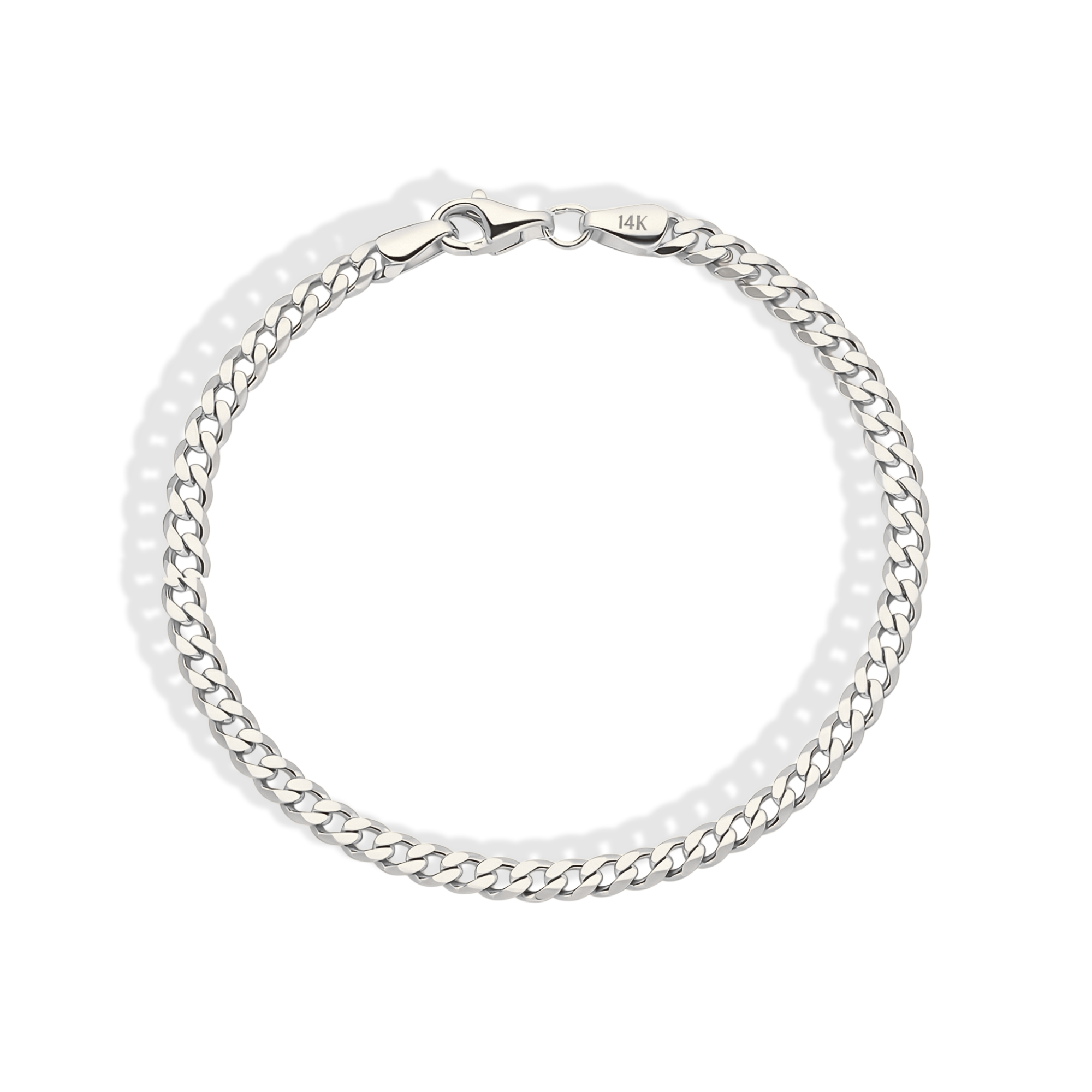 Cuban Link Chain Bracelet 14K Gold
