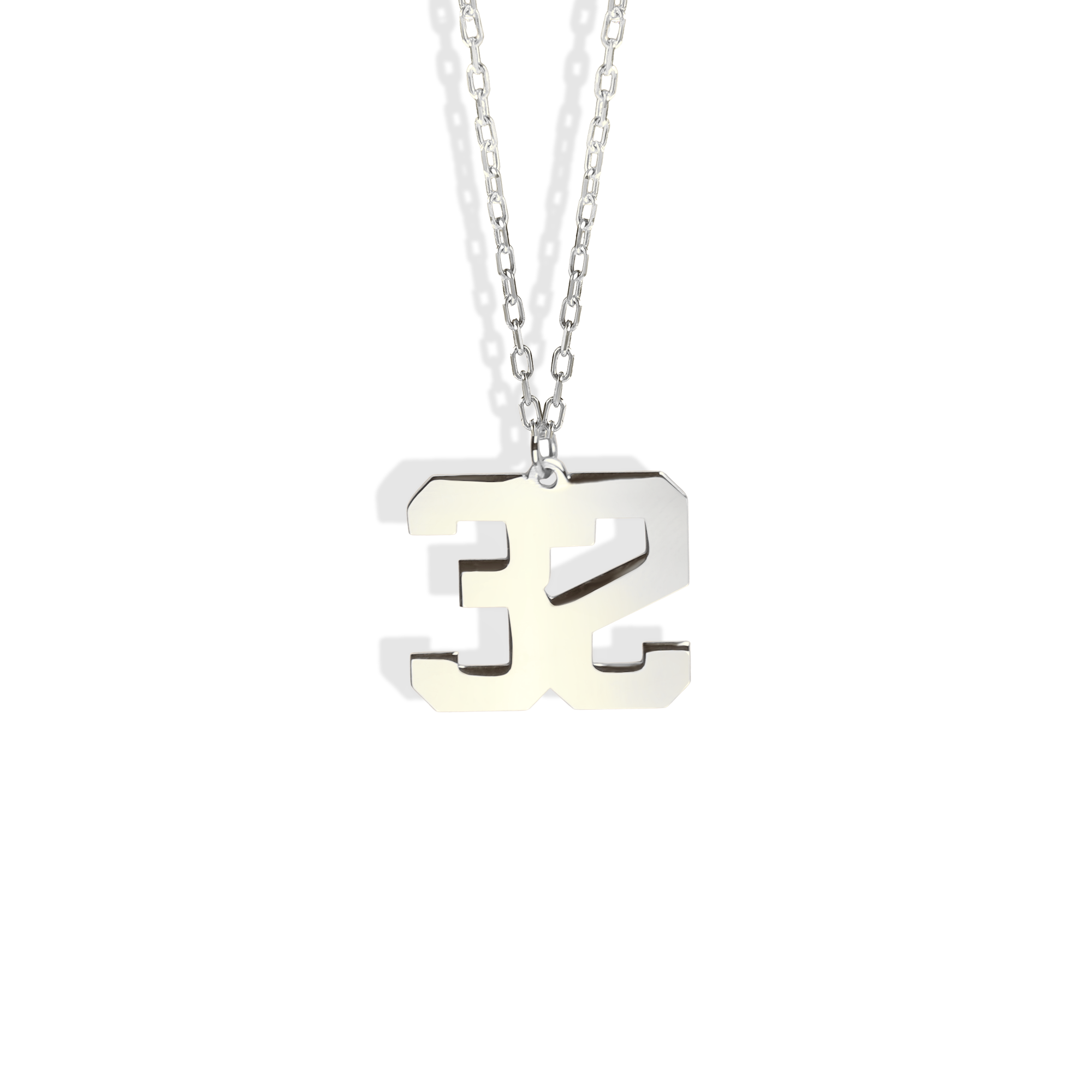 Custom Number Personalized Sport Necklace 14K Gold