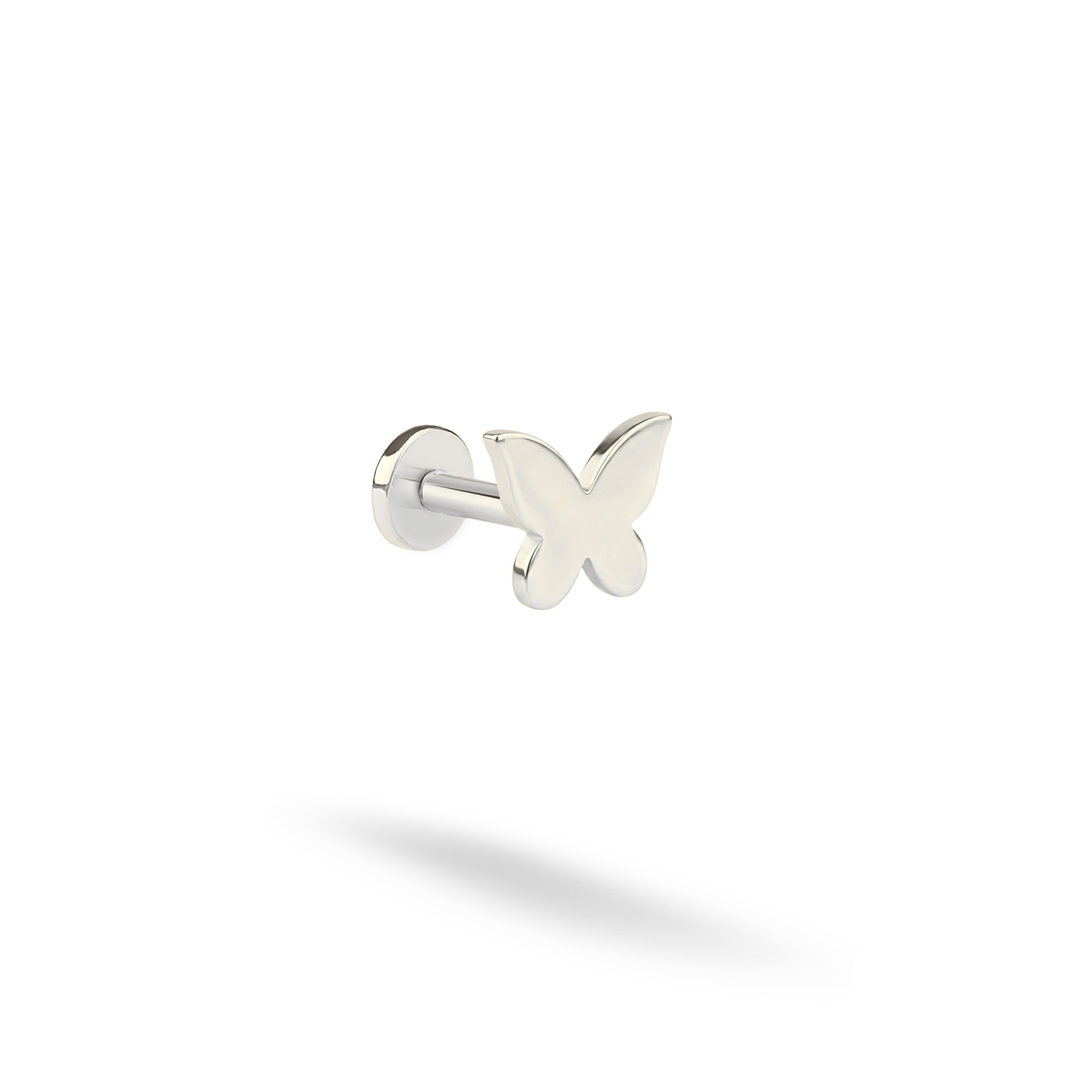 Cute Butterfly Flatback Ear Piercing 14K Gold / Silver