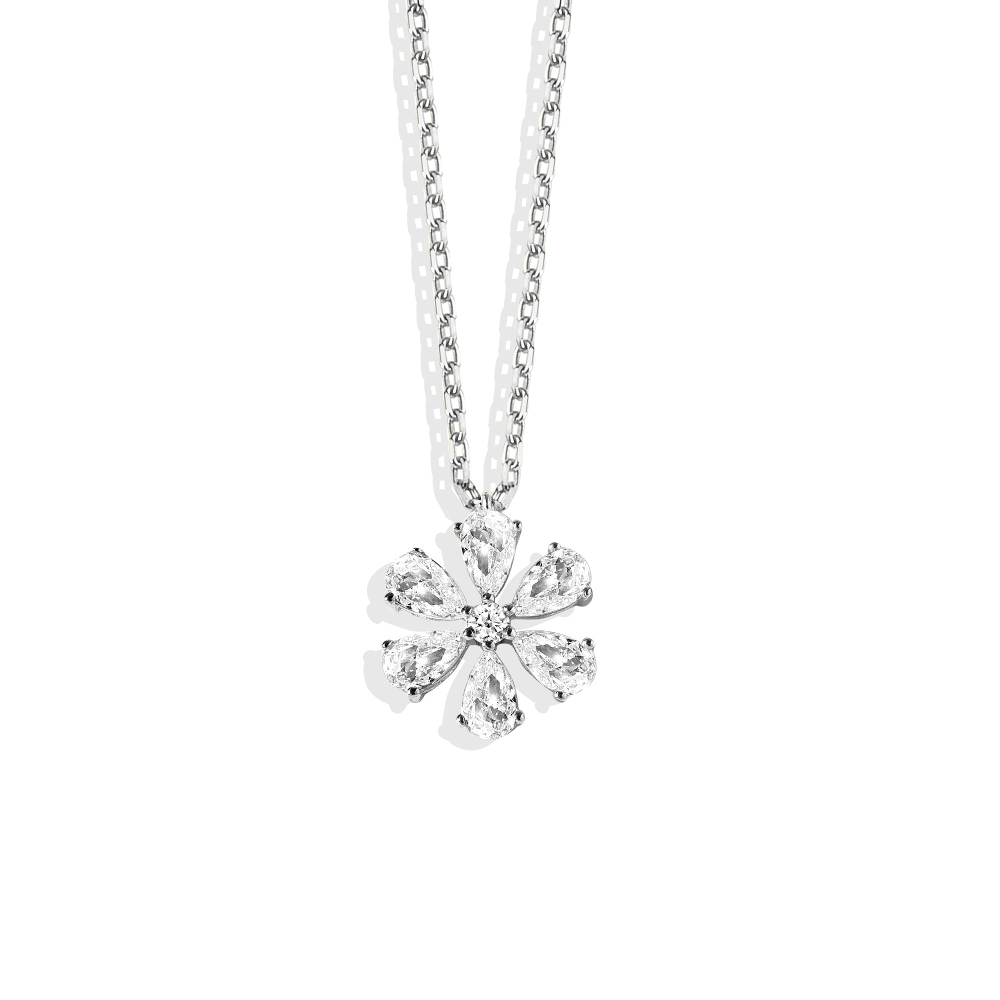 Daisy Diamond Necklace 14K Gold