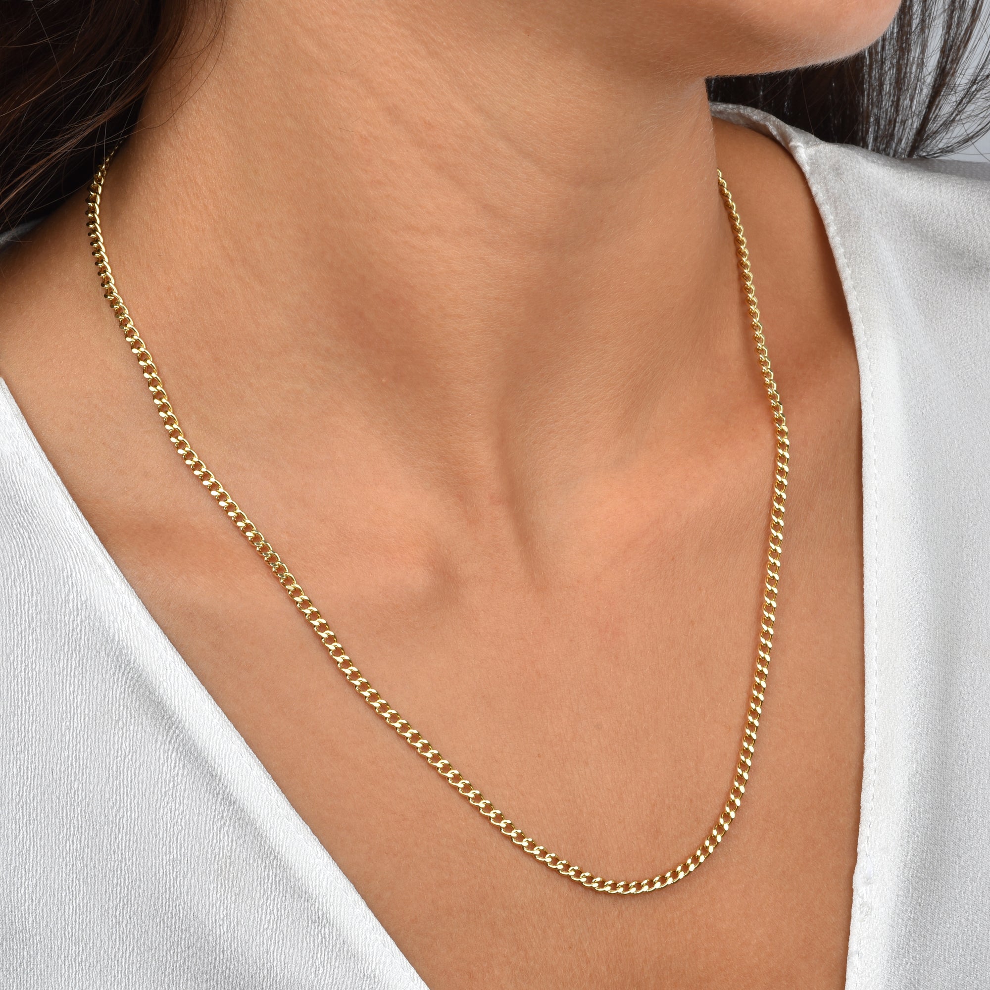 Designer Chain Necklace 14K Gold