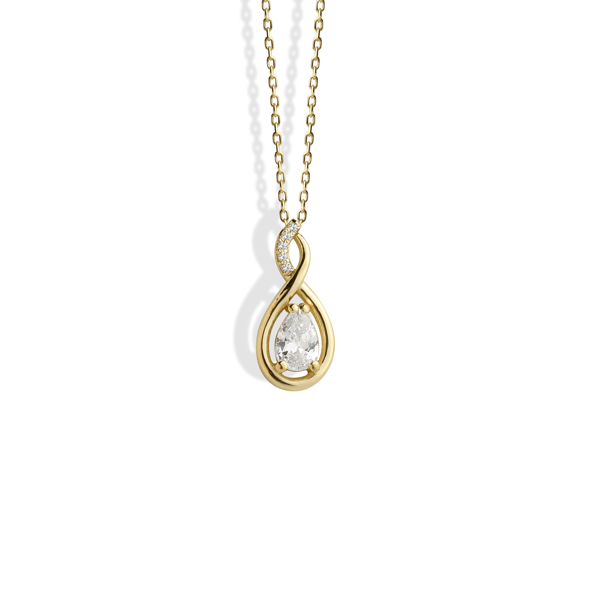 Dripstone Infinity Symbol Necklace 14K Gold / Silver delicate infinity pendant dripstone jewelry necklace