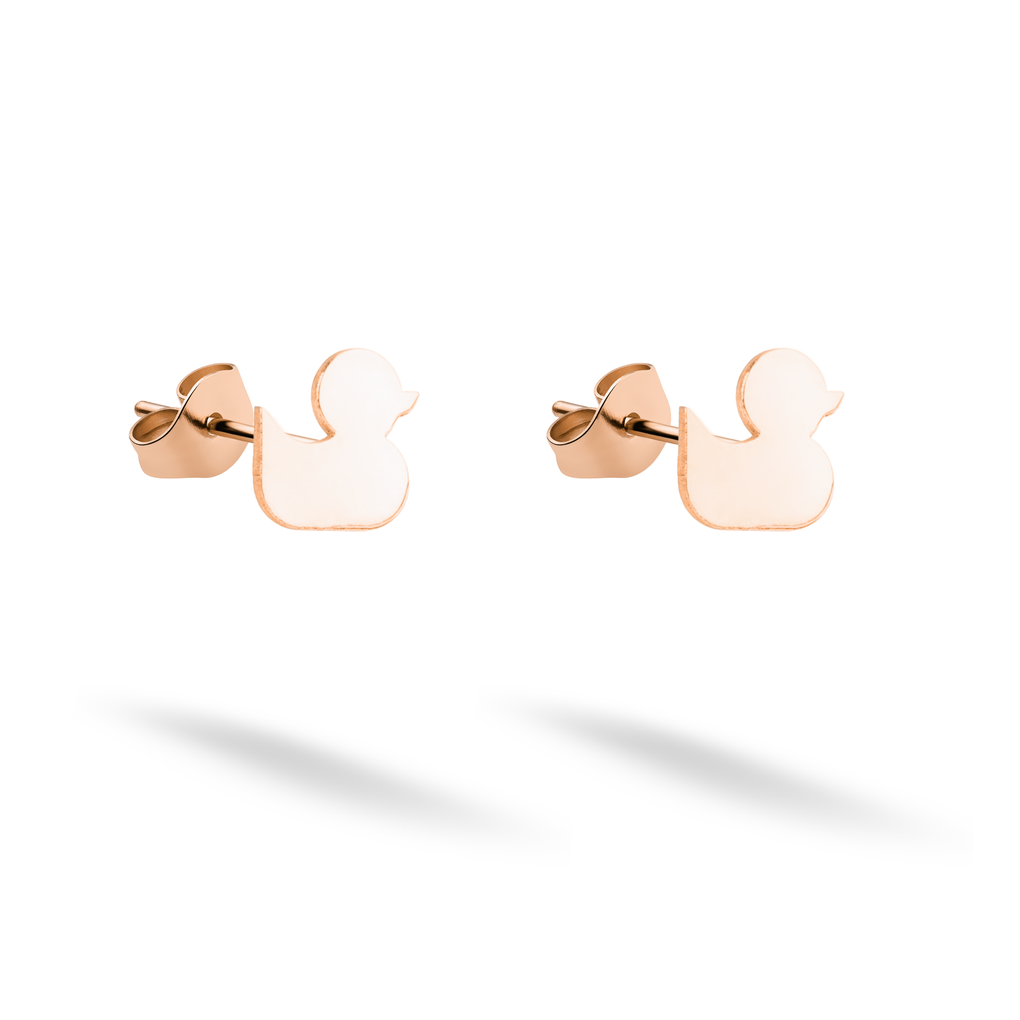Duck Earrings 14K Gold