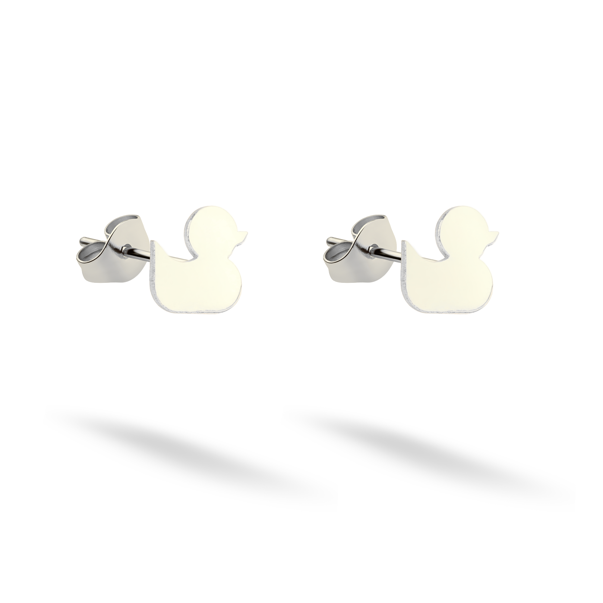 Duck Earrings 14K Gold