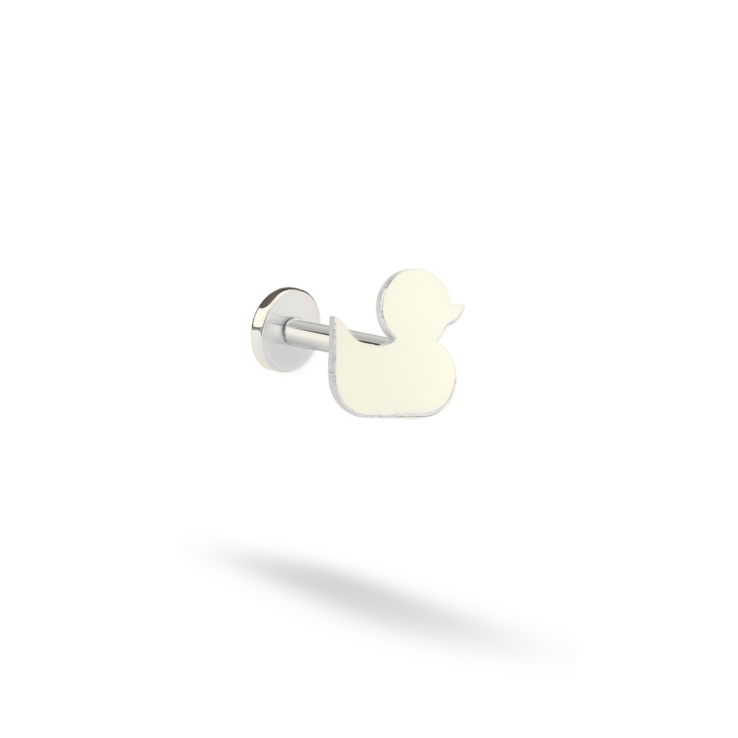 Duck Flatback Ear Piercing 14K Gold
