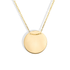 Elegant Disc Round Necklace 14K Gold