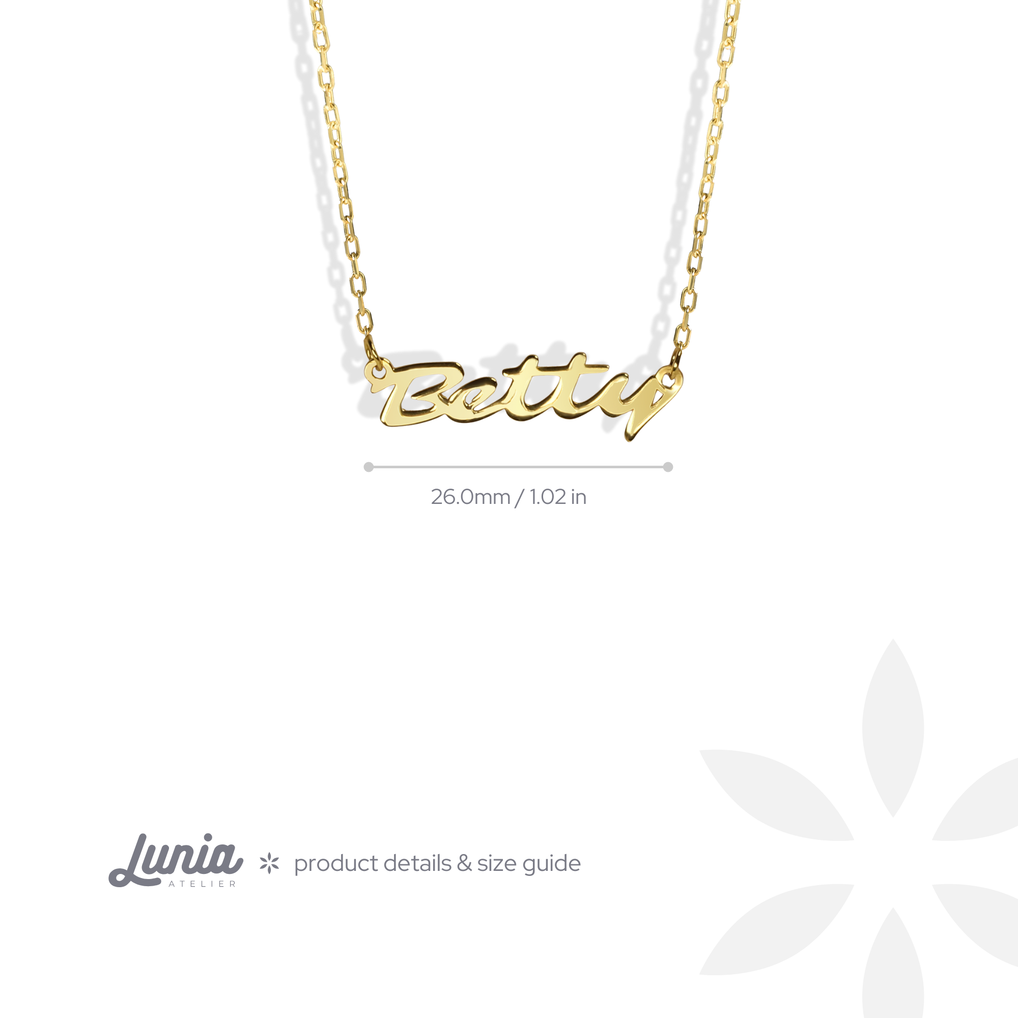 Elegant Personalized Name Custom Necklace 14K Gold