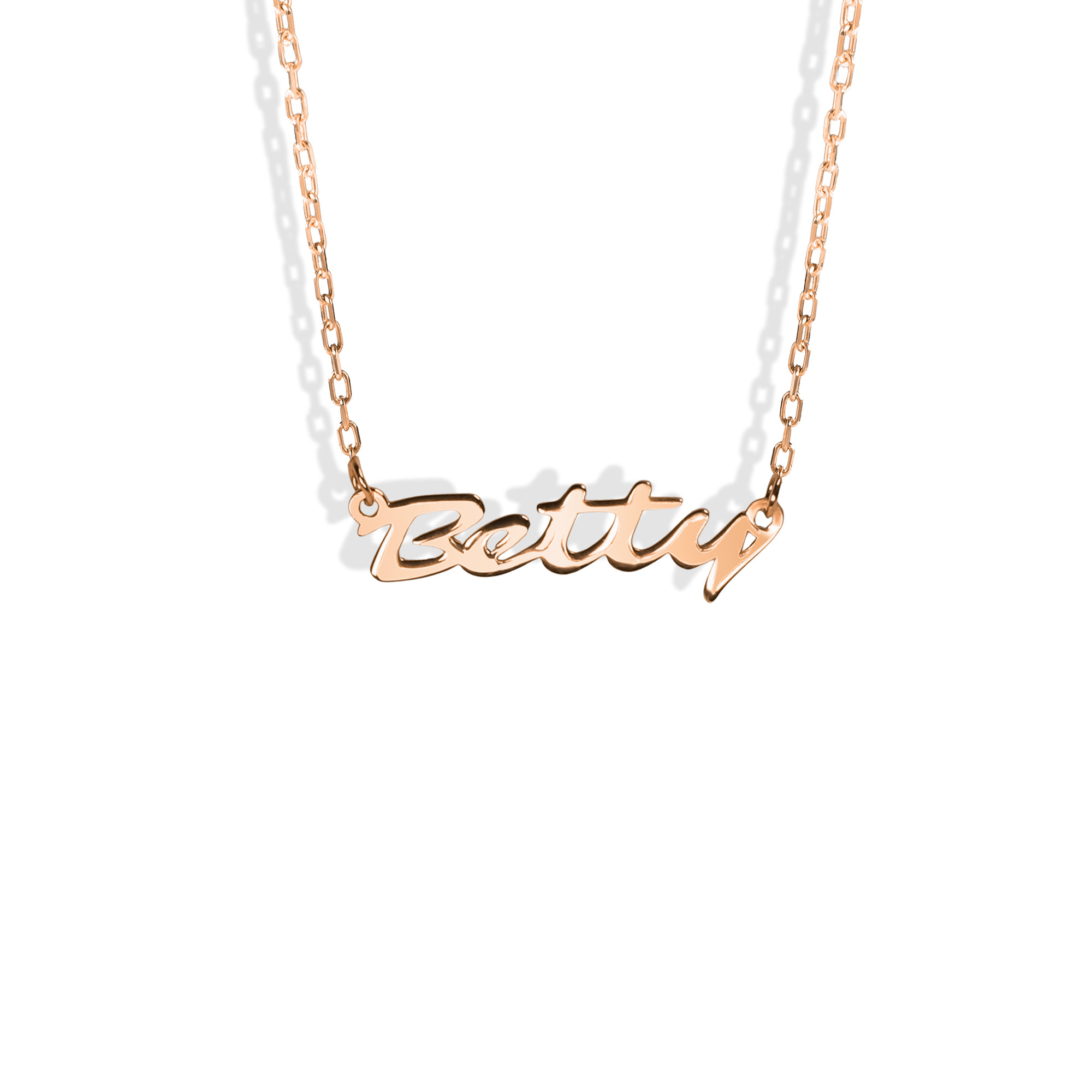 Elegant Personalized Name Custom Necklace 14K Gold