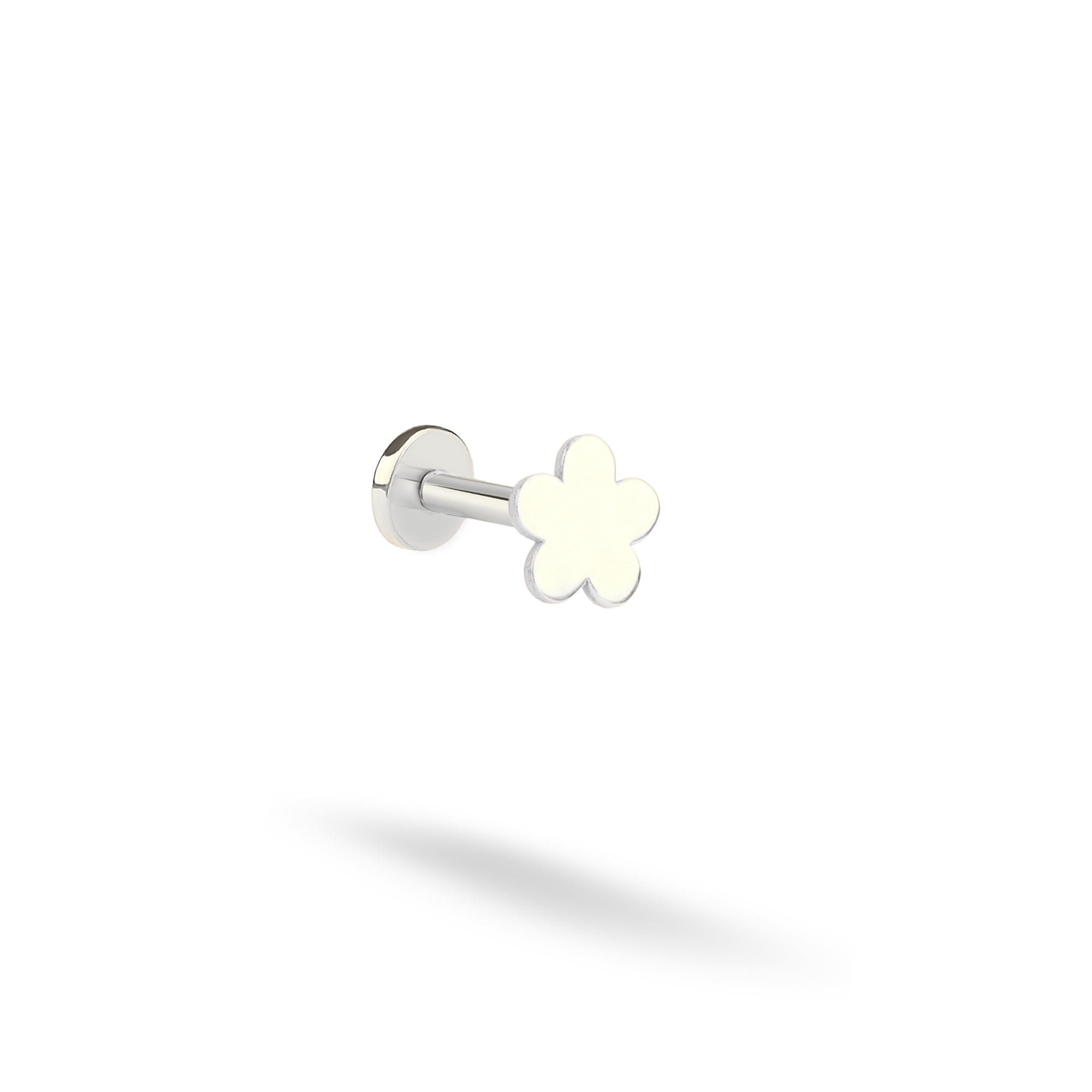 Flower Flatback Ear Piercing 14K Gold