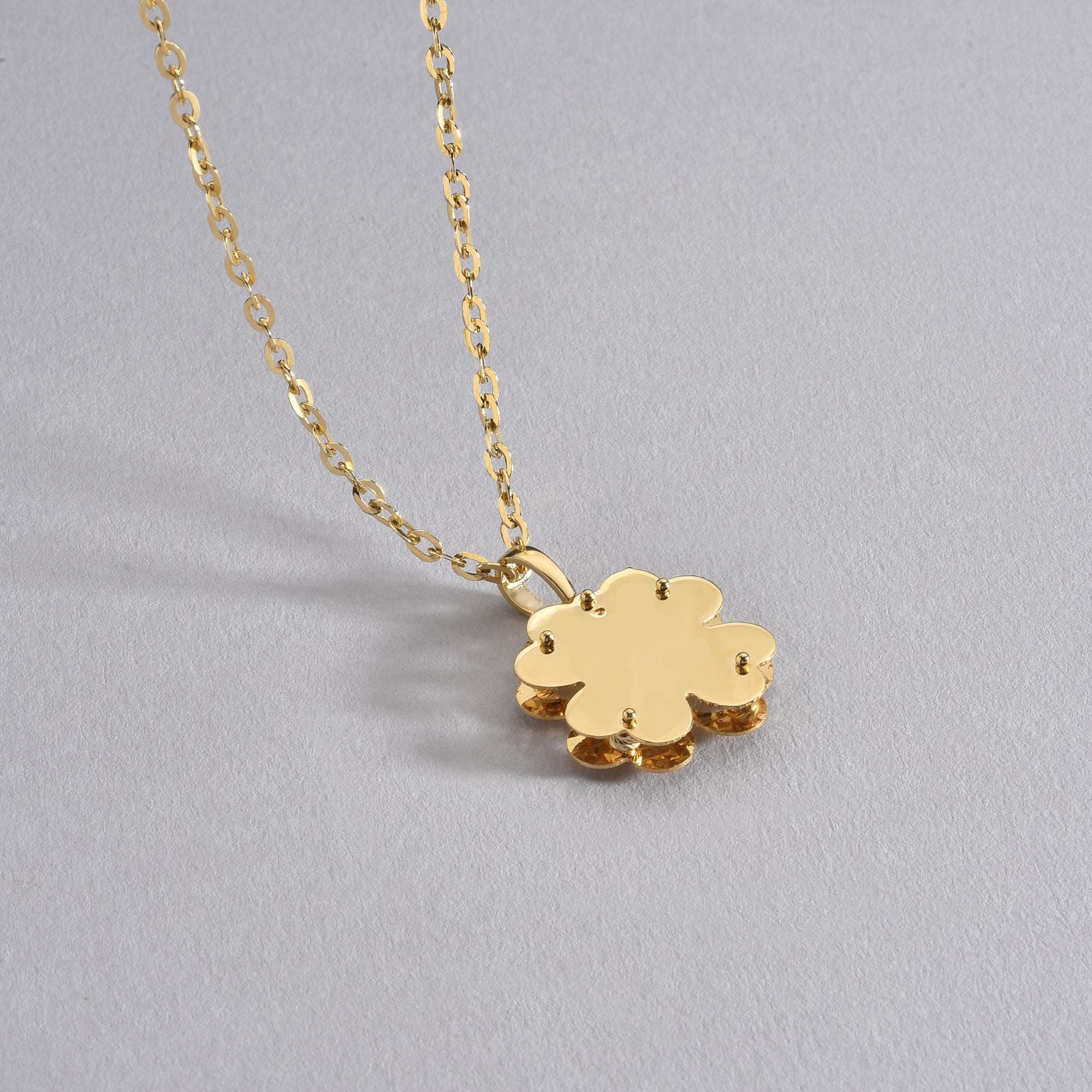 Four Leaf Clover Necklace 14k Gold / Silver