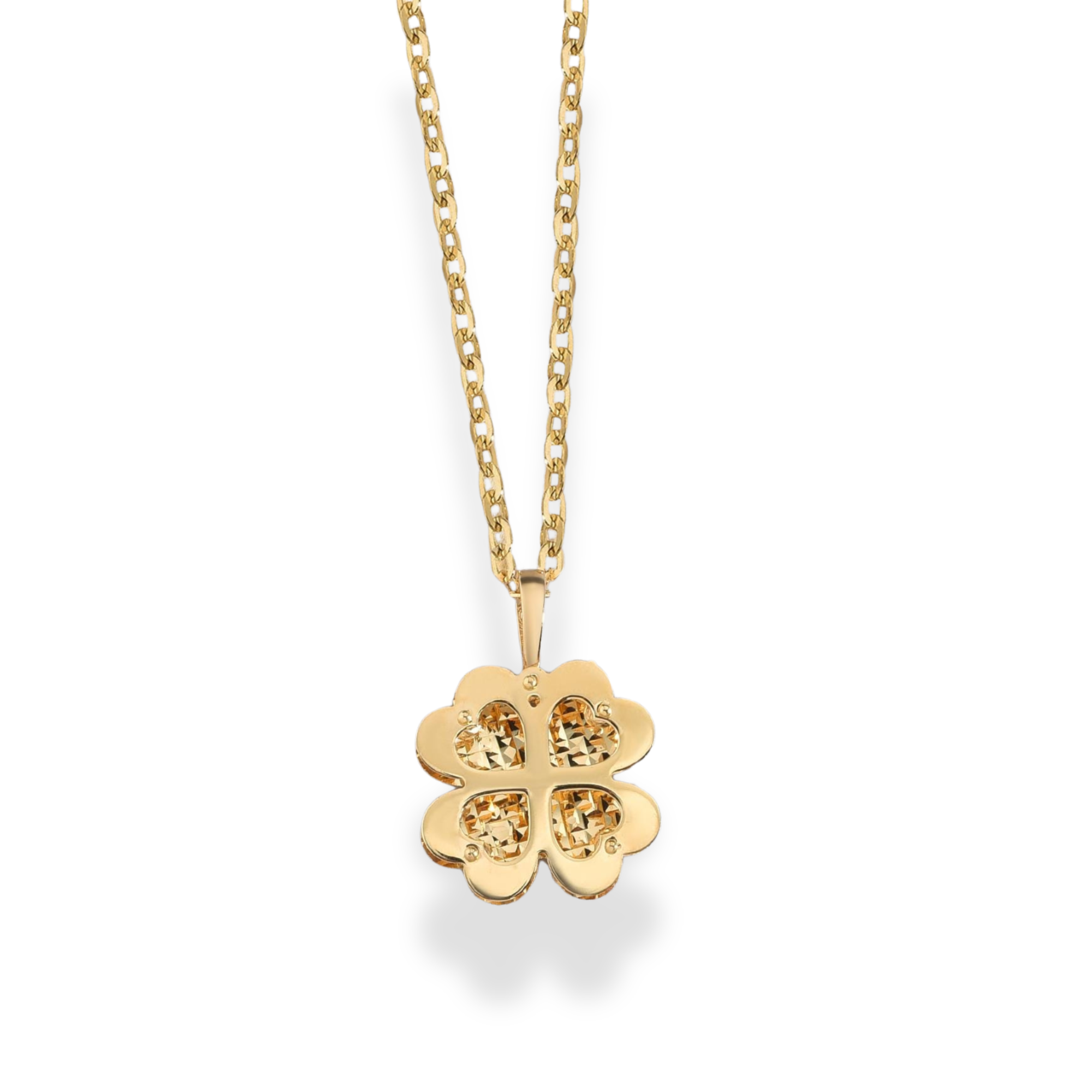 Four Leaf Clover Necklace 14k Gold / Silver