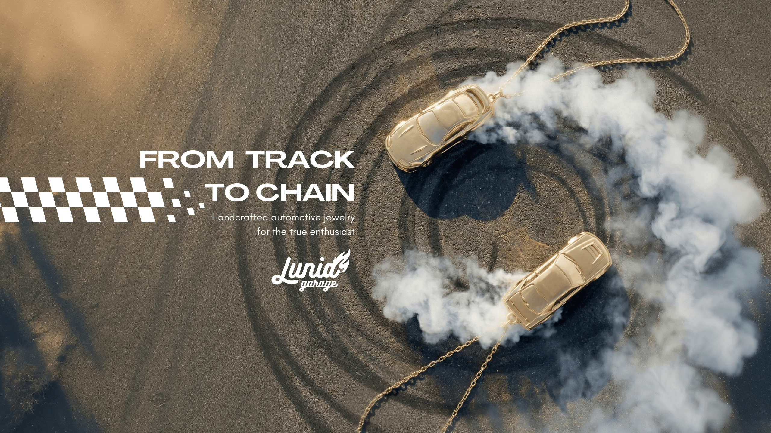 Diecast car inspired necklace on technical design sketch, silver car shaped pendant reflecting motorsport culture and automotive jewelry craftsmanship.