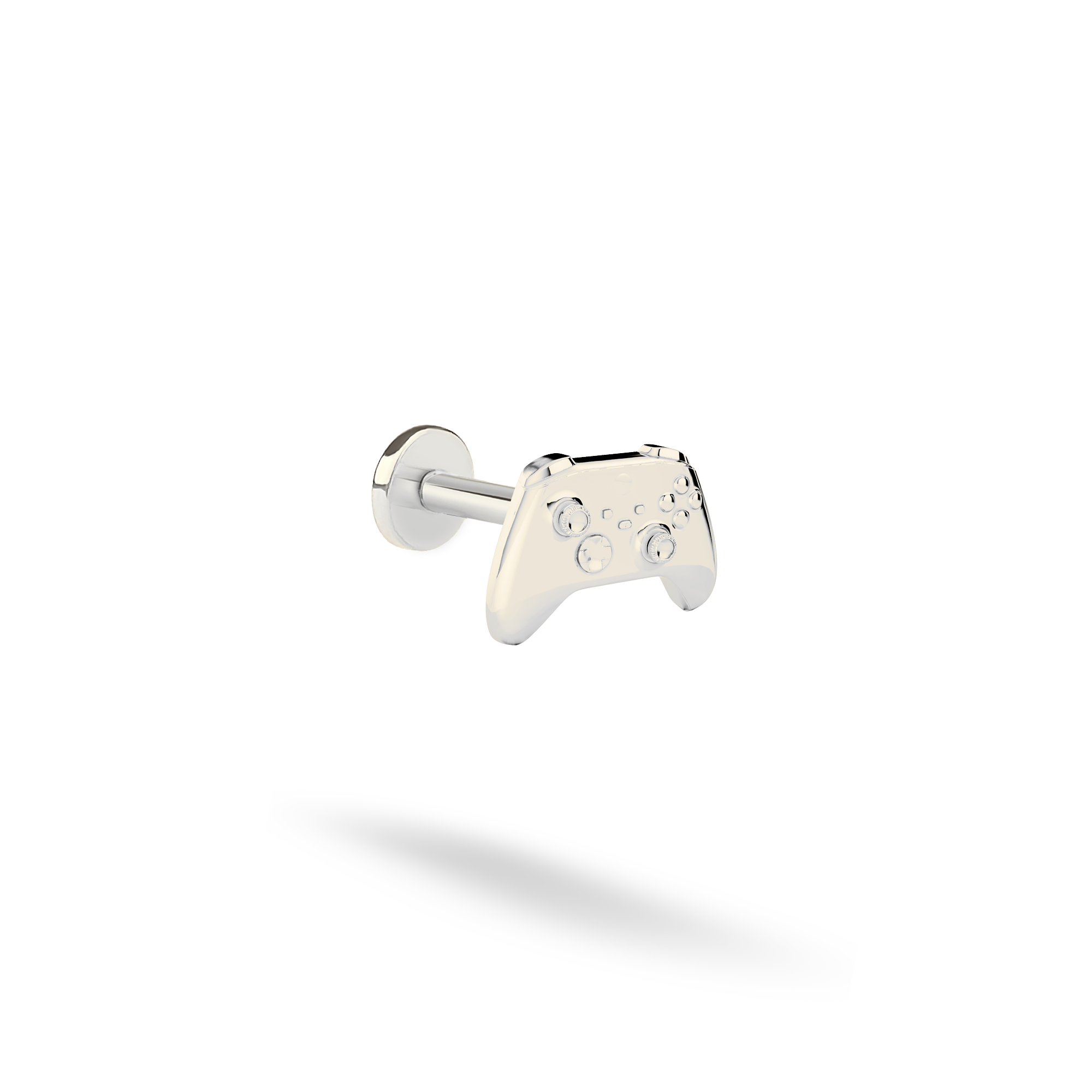Game Controller Flatback Ear Piercing 14K Gold / Silver