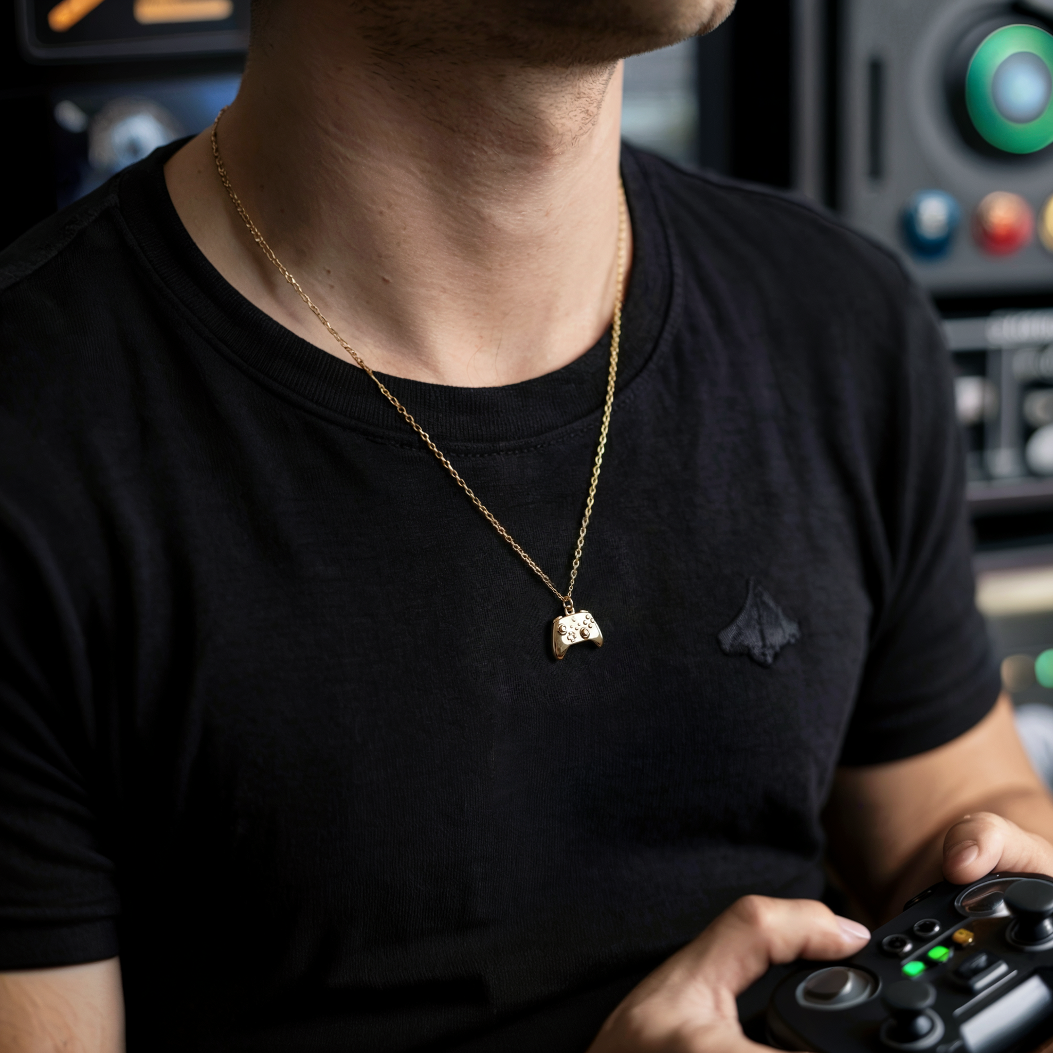 Game Controller Necklace 14K Gold / Silver