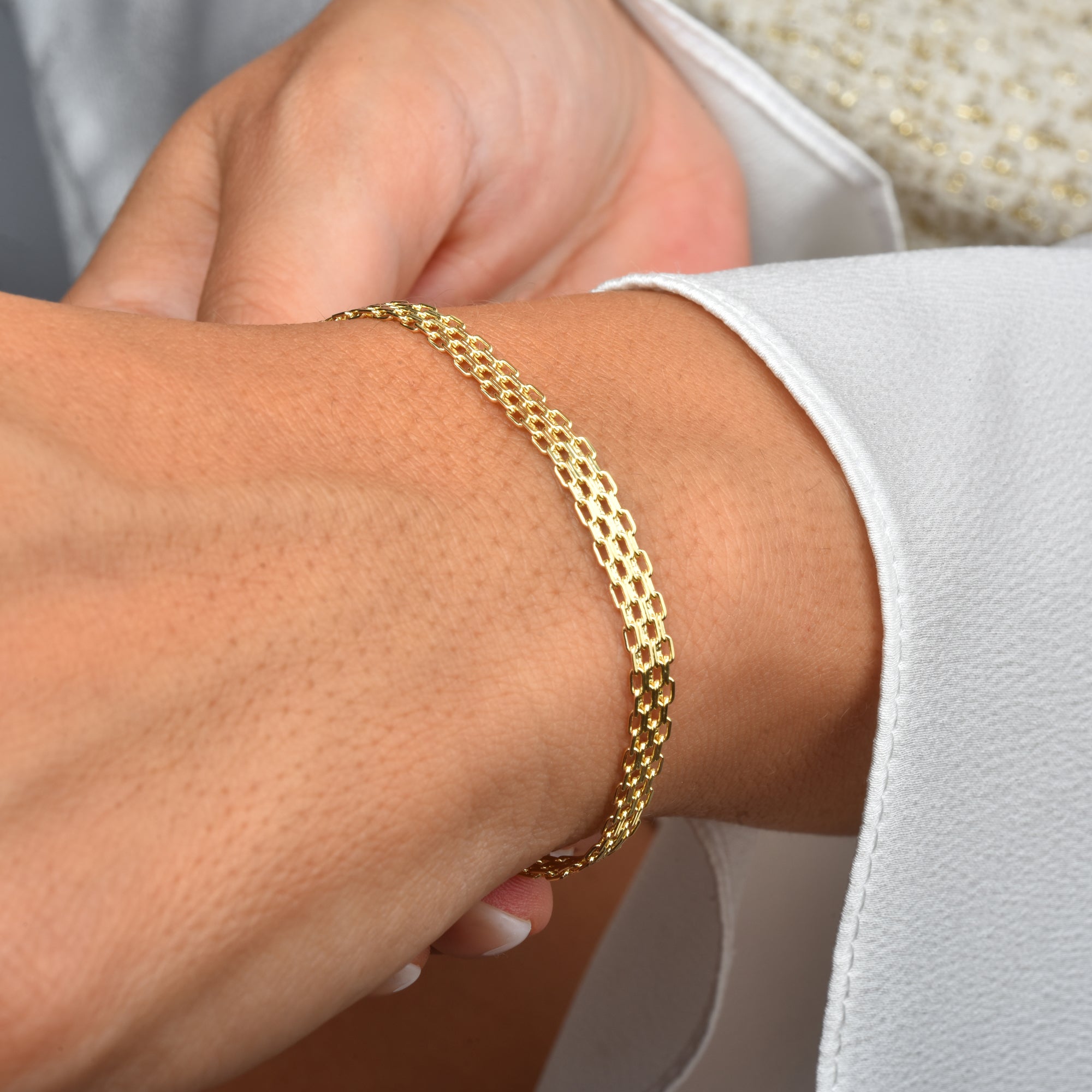 Golden Grace Loop Bracelet