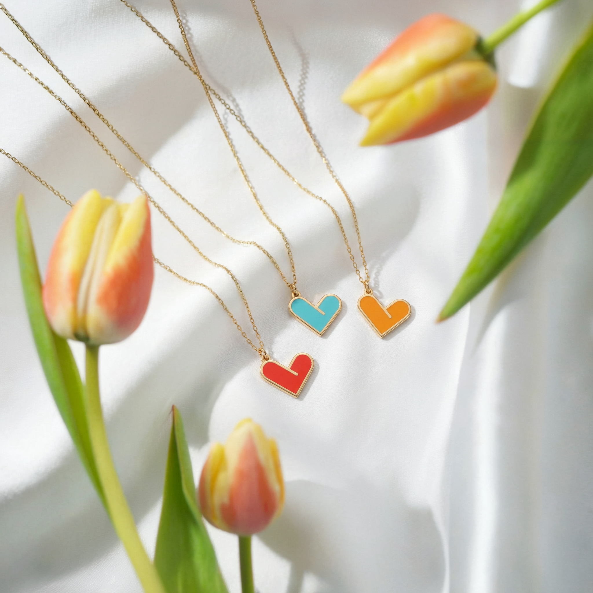 Heart Love Necklace 14K Gold / Silver