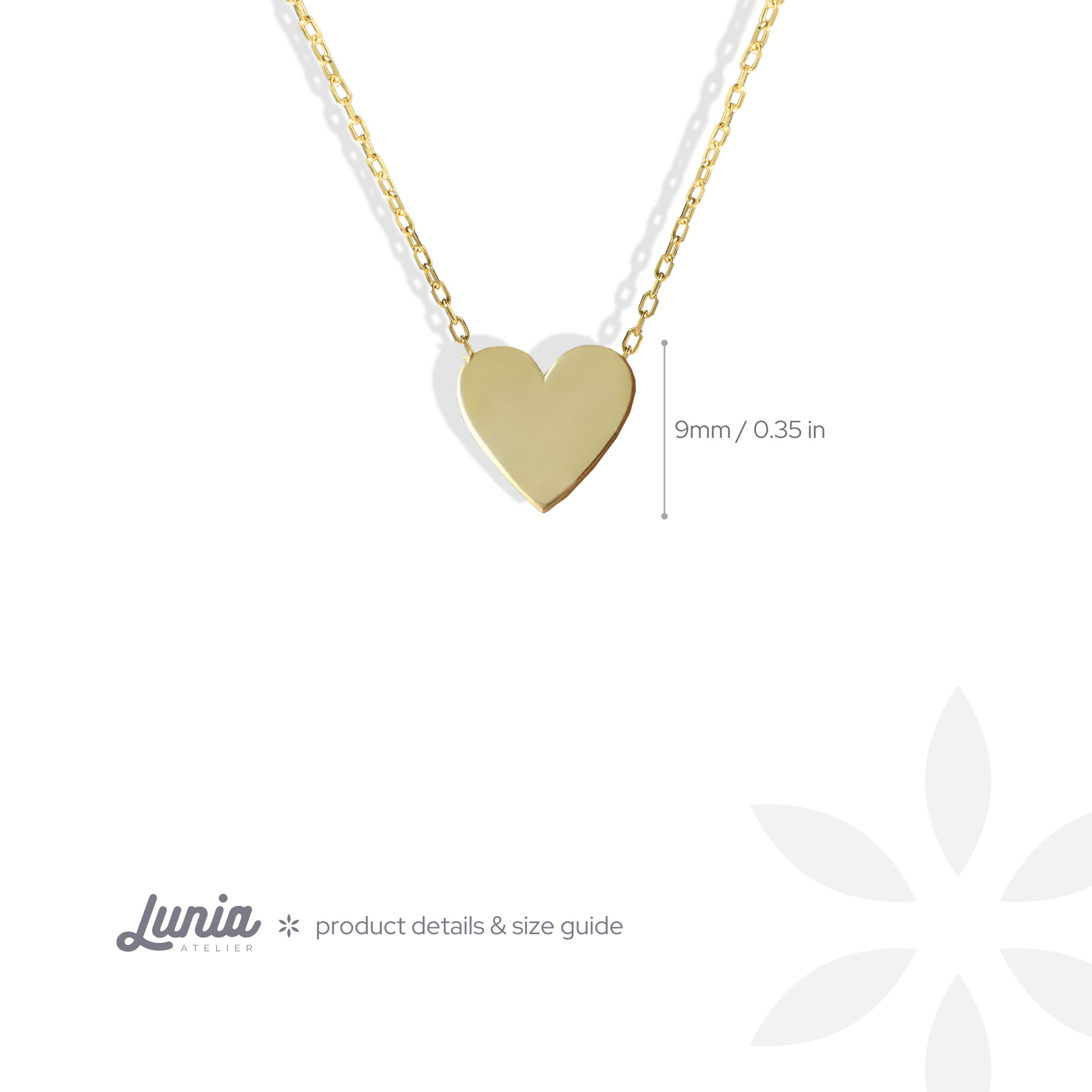 Heart Necklace 14K Gold