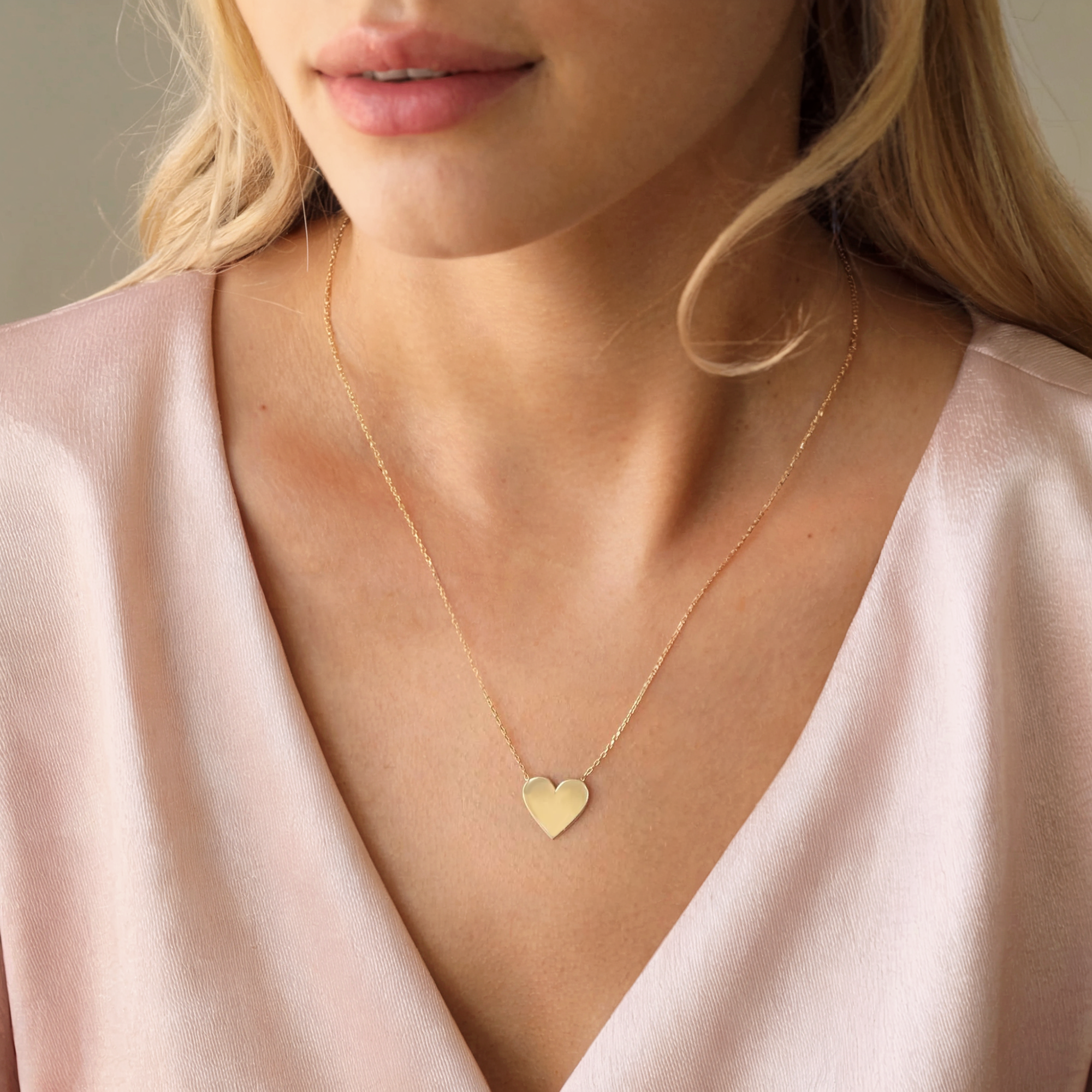 Heart Necklace 14K Gold