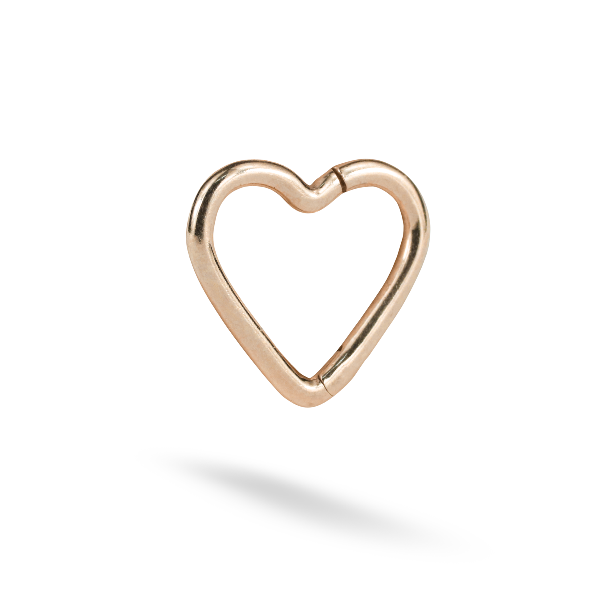 Heart Hoop Ear Piercing 14K Gold