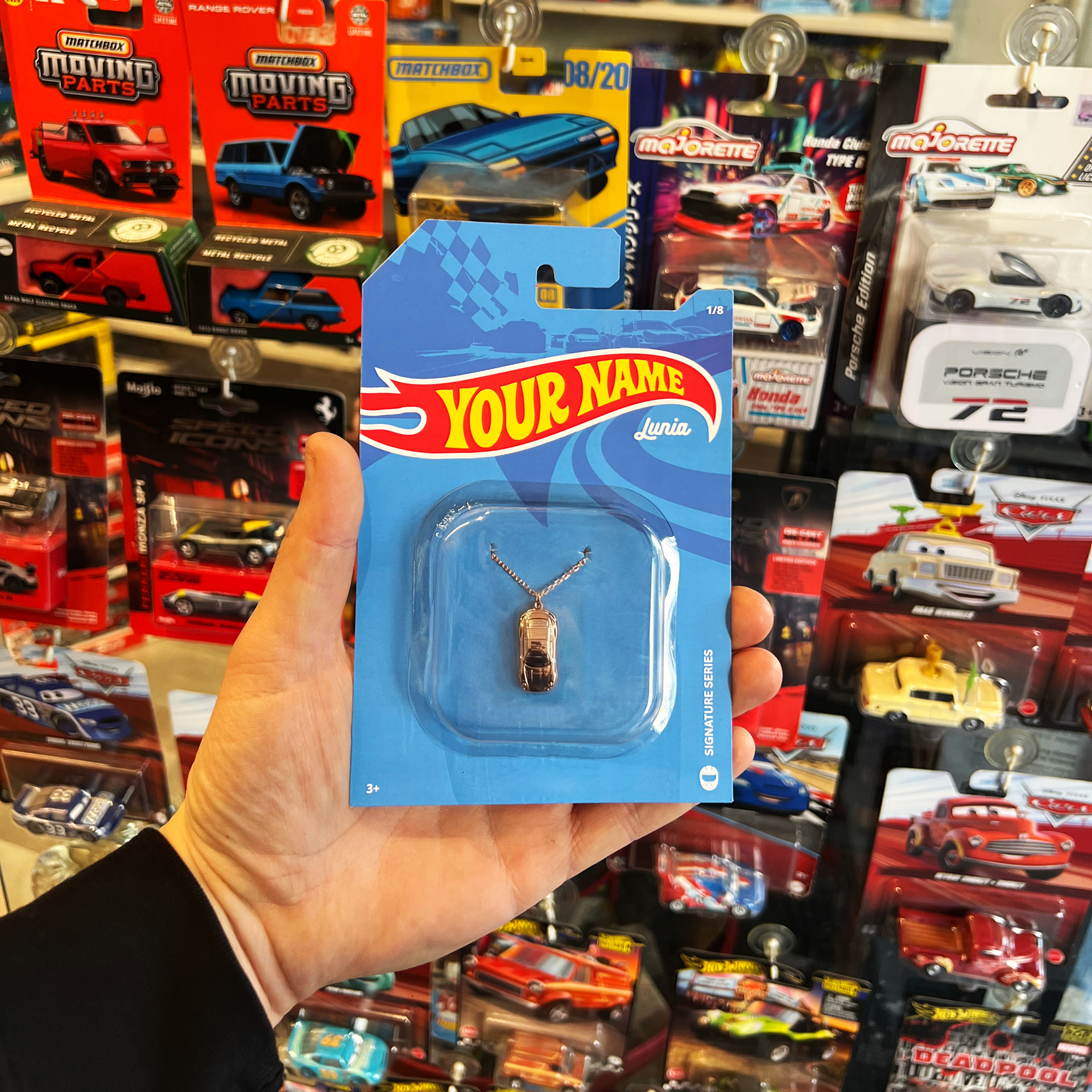 Heritage Coupe Diecast Model Car Necklace 14K Gold / Silver