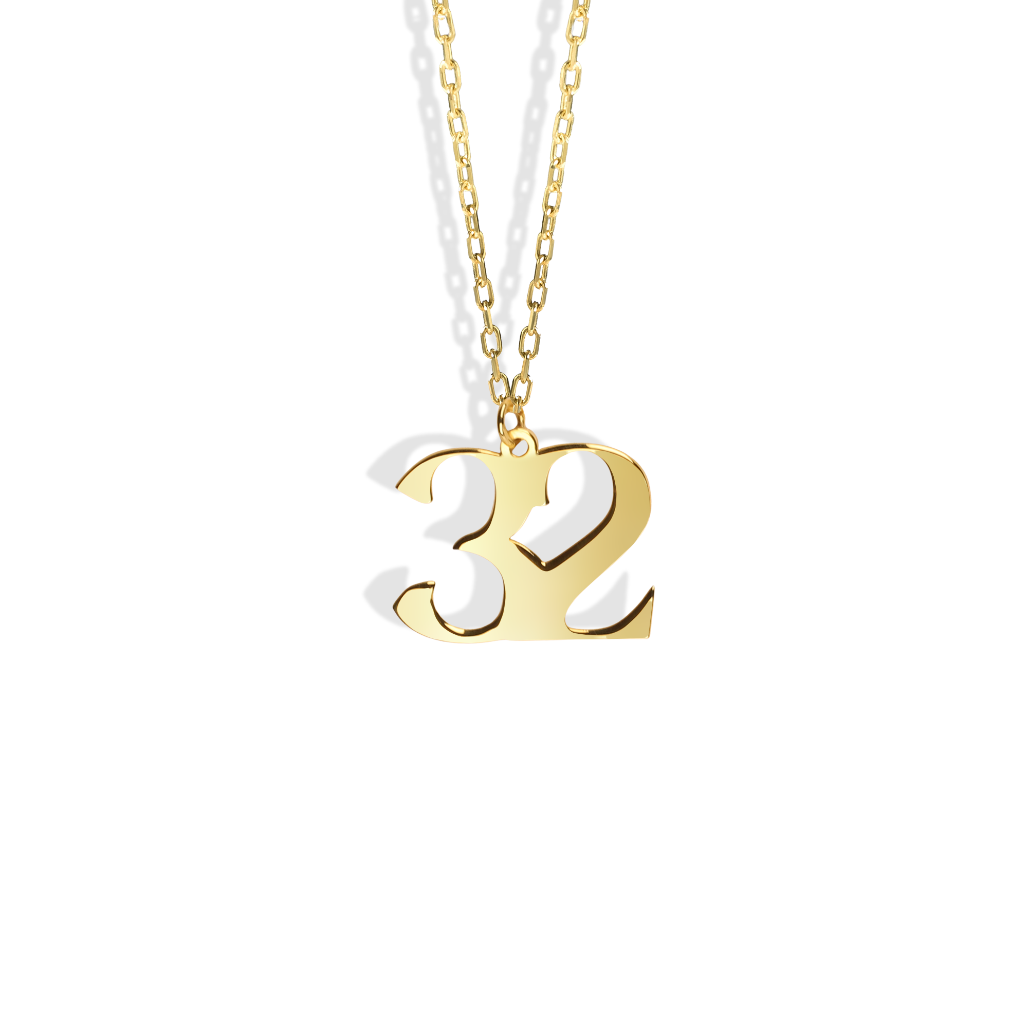 Heritage Custom 14K Gold Number Necklace