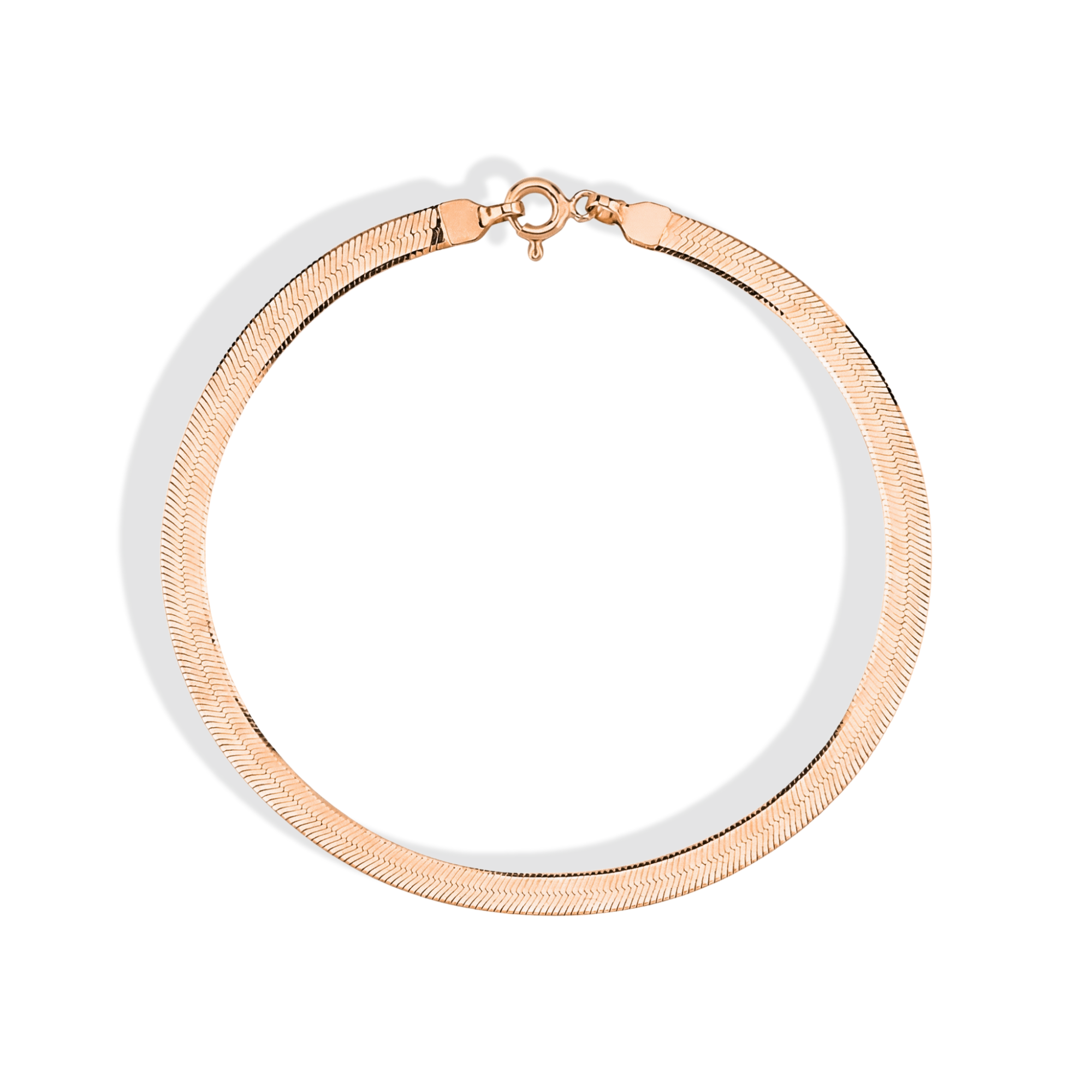 Shining Wave Chain Bracelet 14K Gold