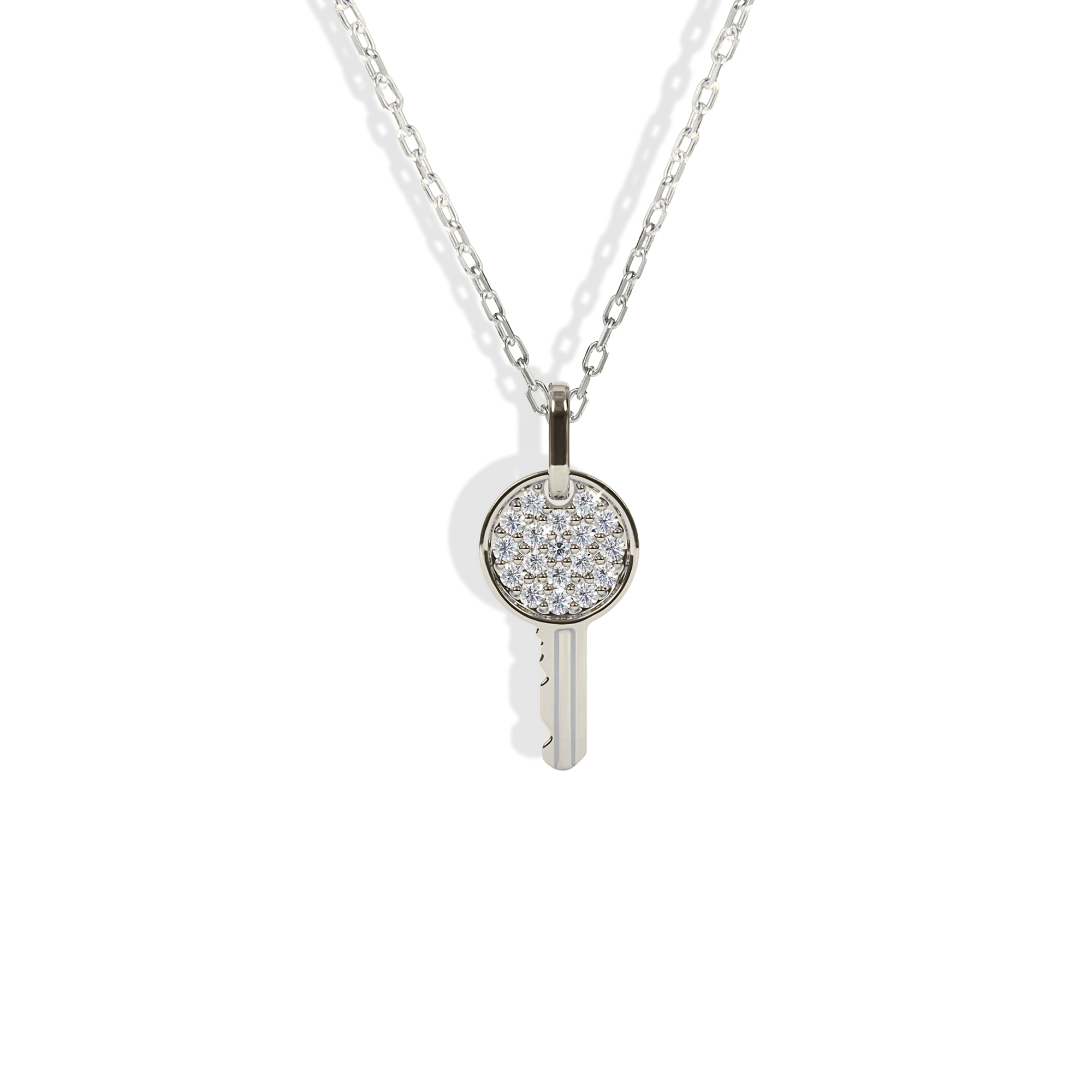 Key Stone Necklace 14K Gold