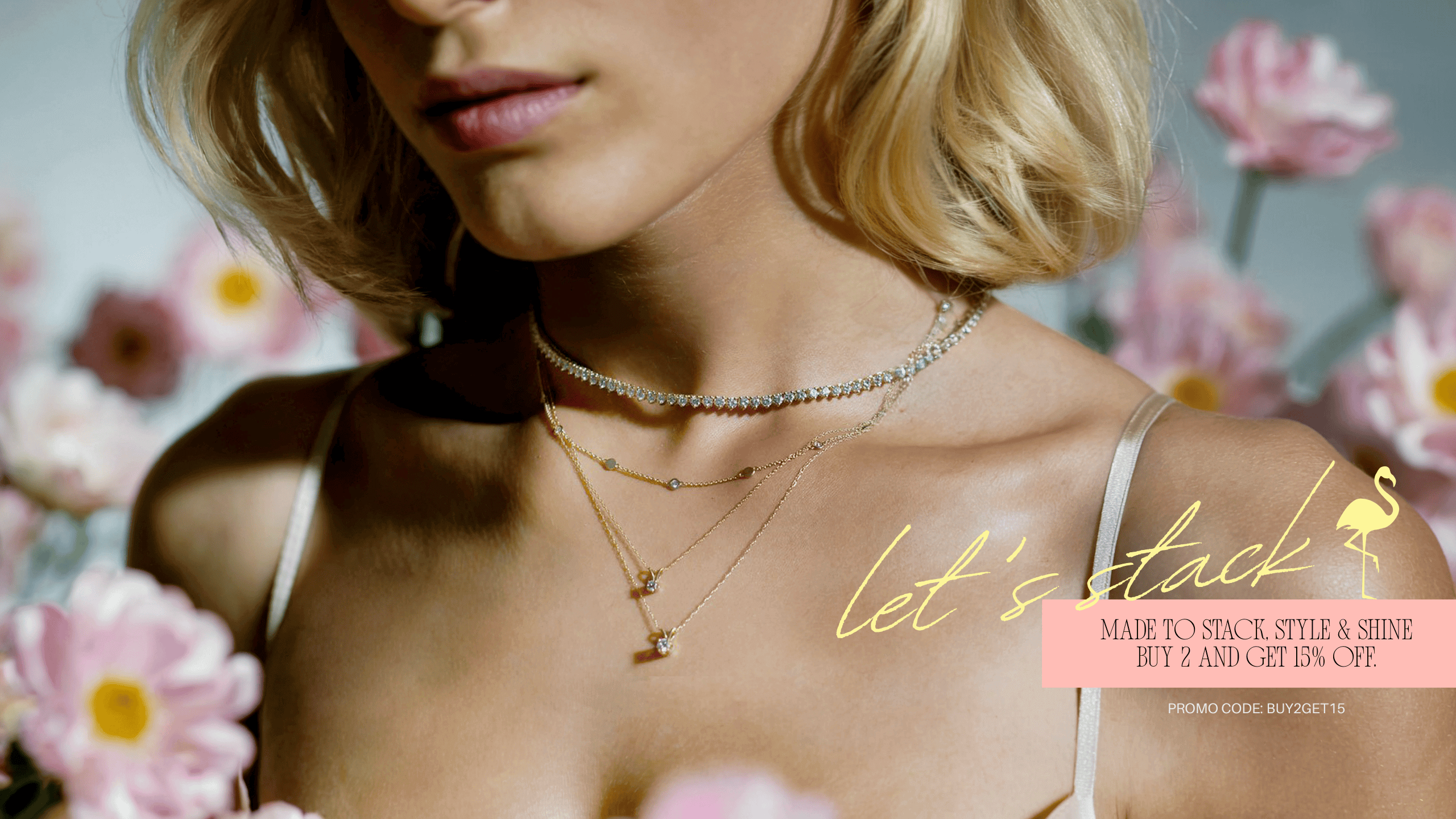 14K gold necklace stack for everyday layering style