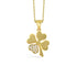Lucky Clover Diamond Necklace 14K Gold