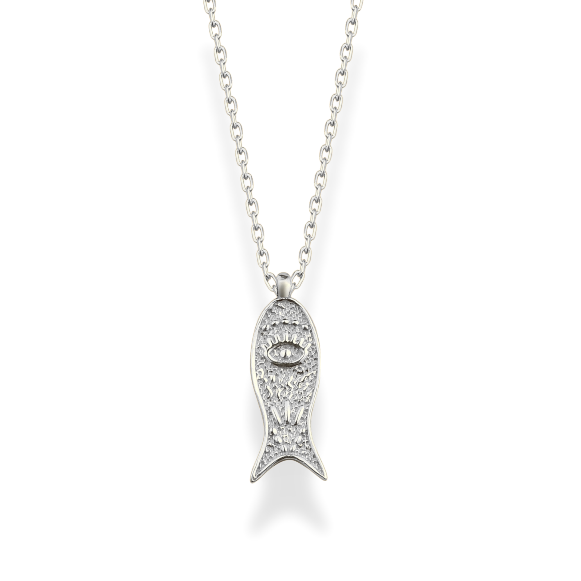 Lucky Fish Design Necklace 14k Gold