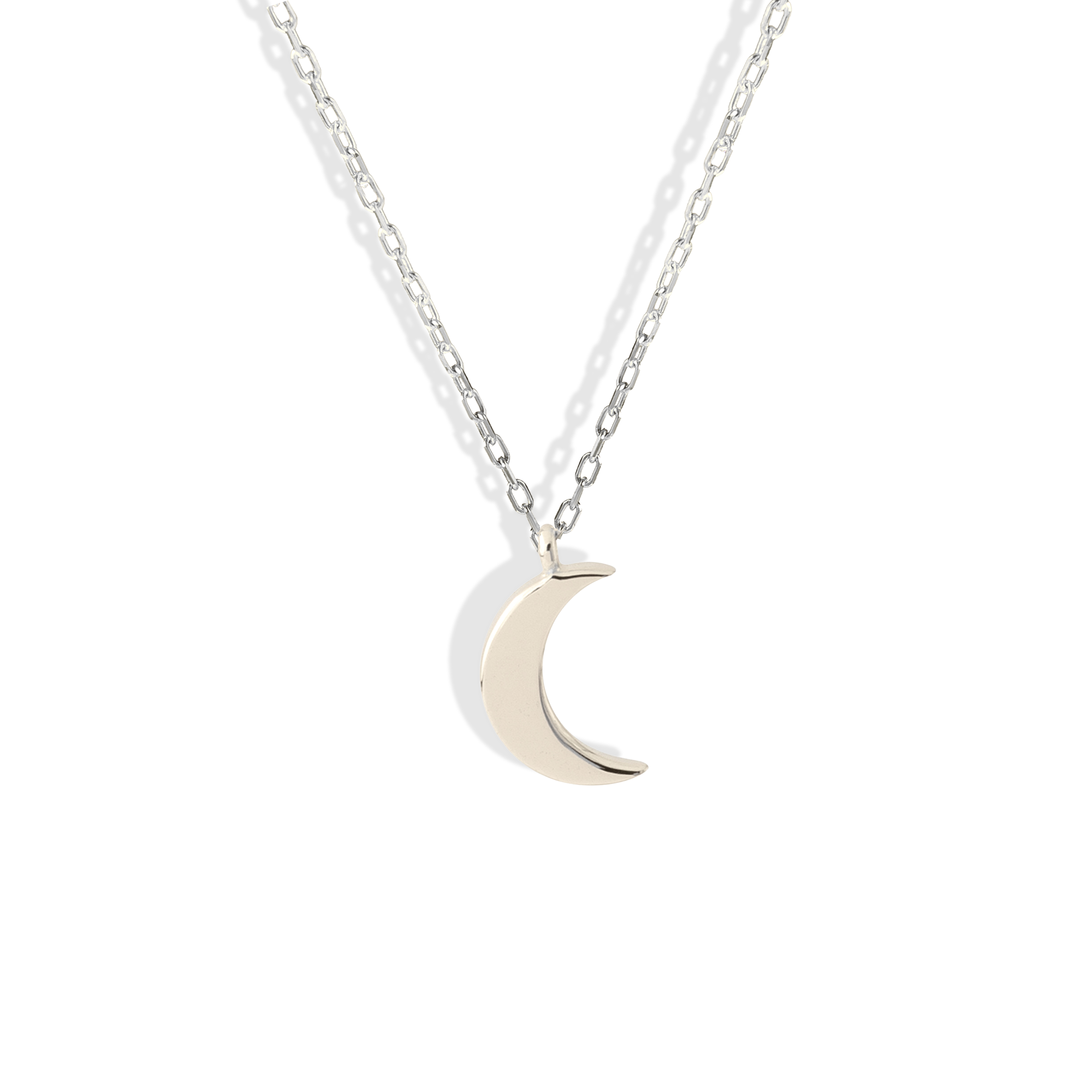 Mini Crescent Necklace 14K Gold