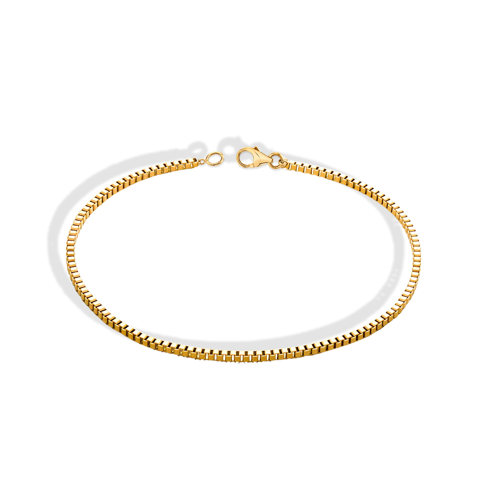 Minimalist Box Shape Bracelet 14K Gold