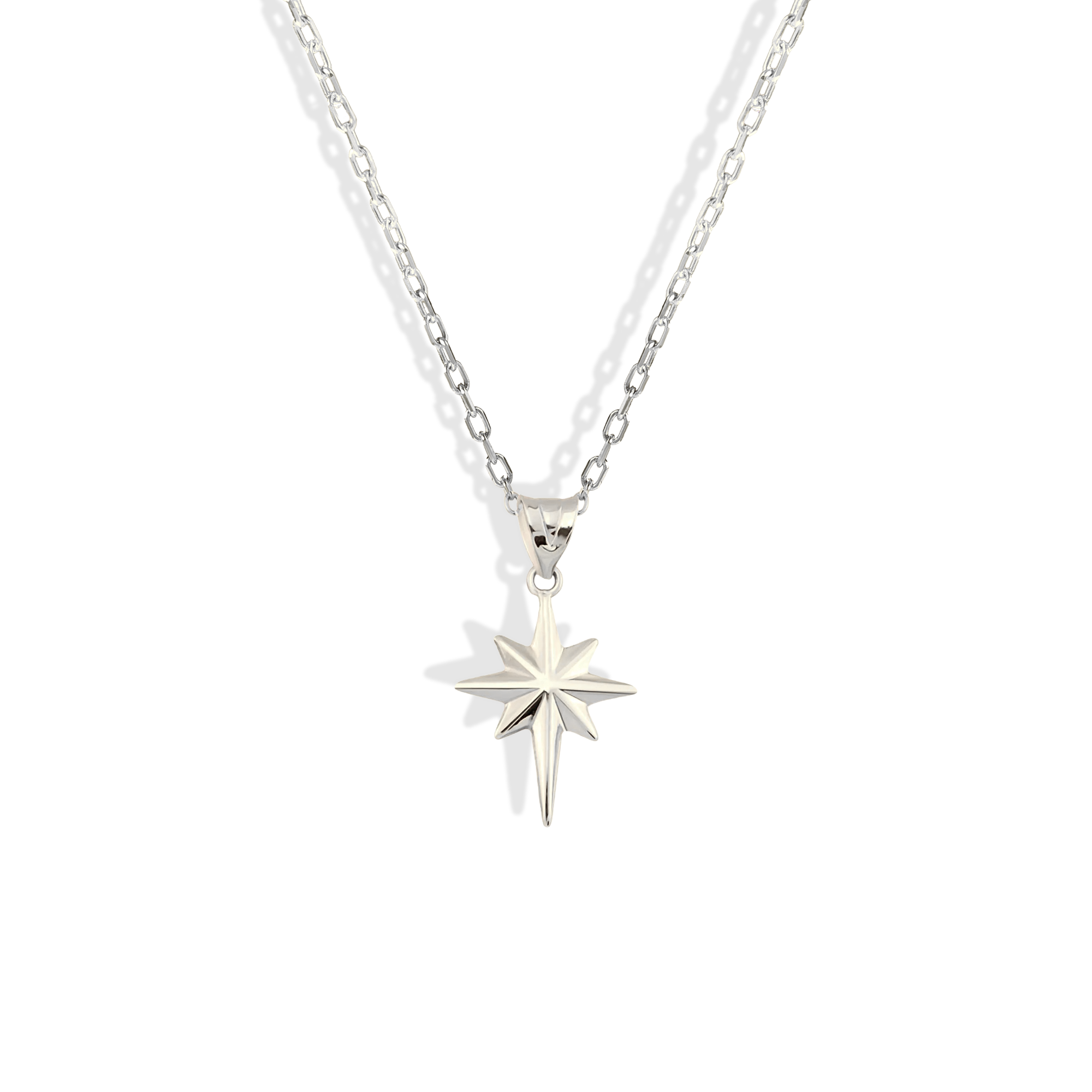 North Star Necklace 14K Gold