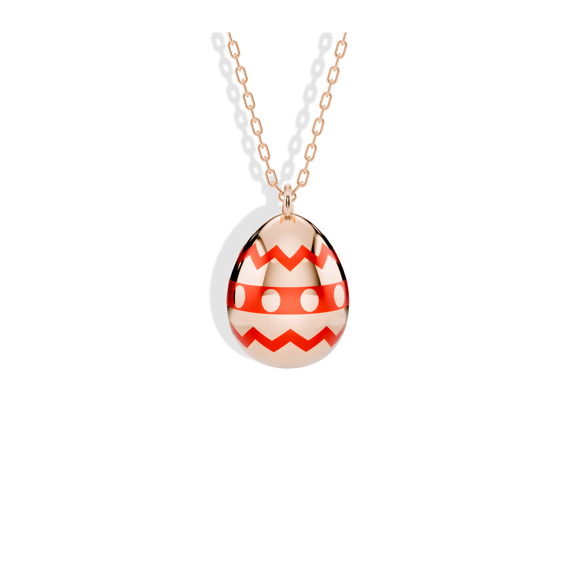 Ornate Easter Egg Gold Custom Necklace 14K Gold / Silver