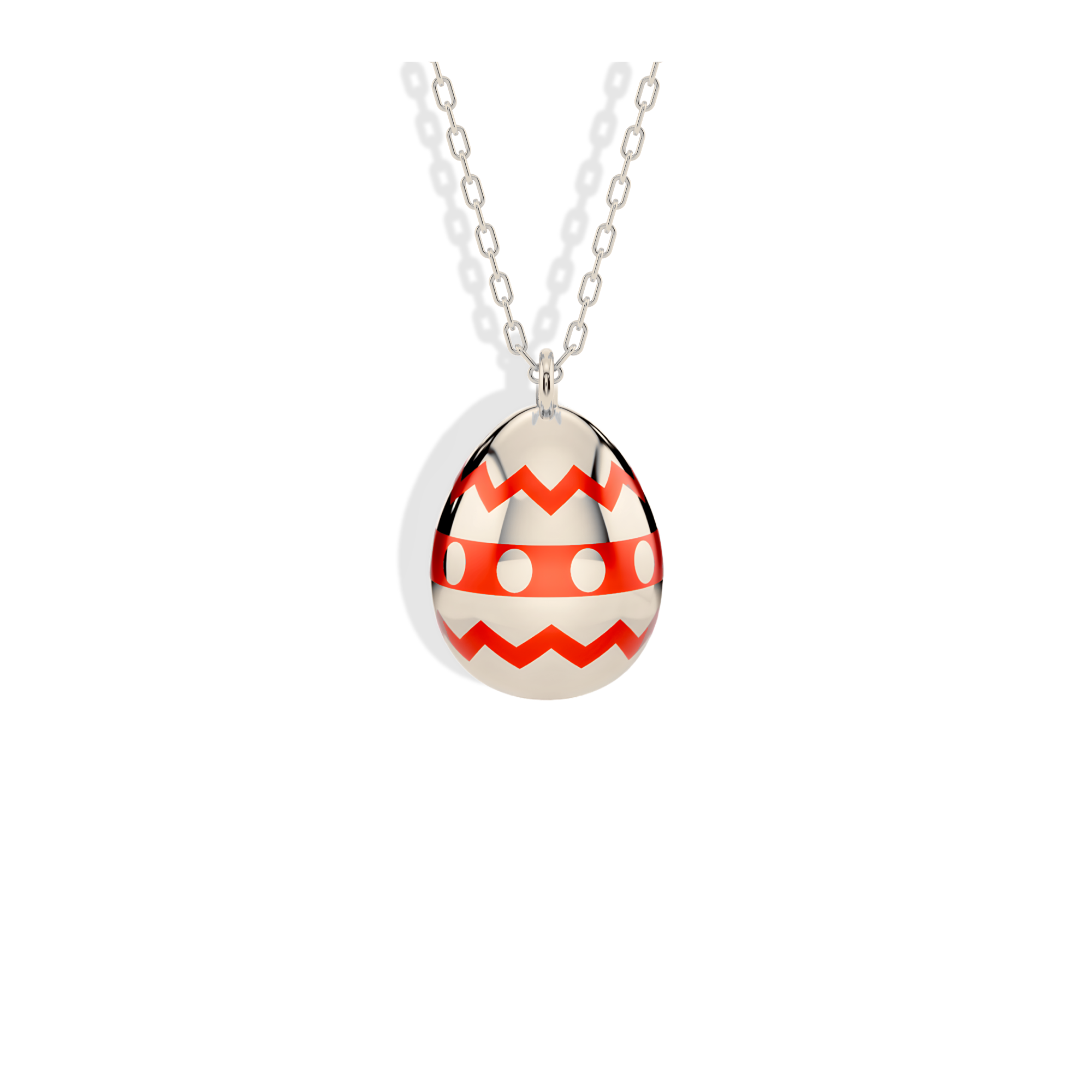 Ornate Easter Egg Gold Custom Necklace 14K Gold / Silver