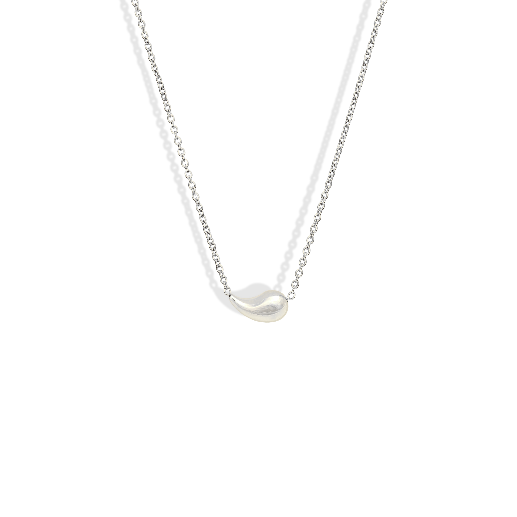 Pearl Drop Necklace 14K Gold