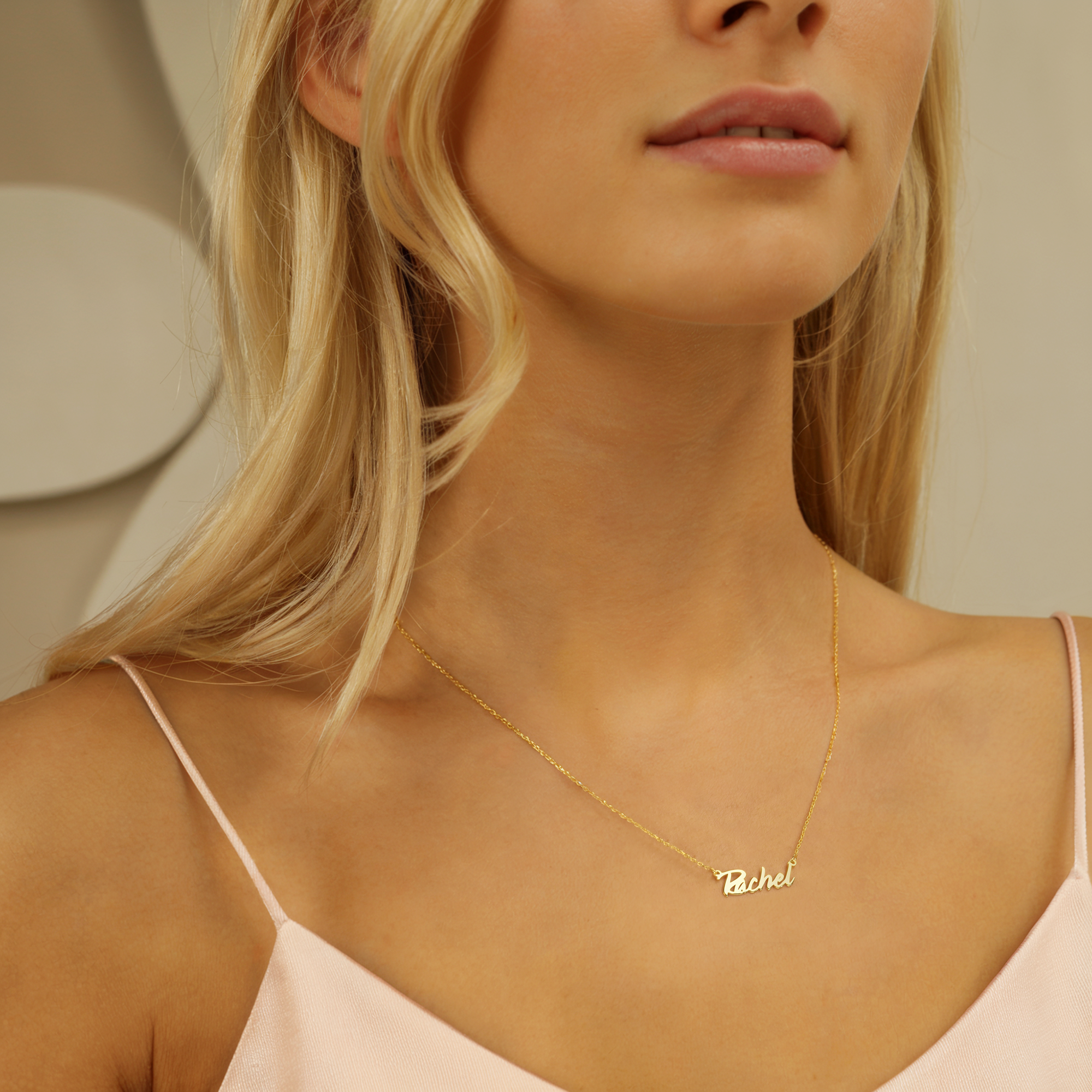 Personalized Cocktail Name Custom Necklace 14K Gold