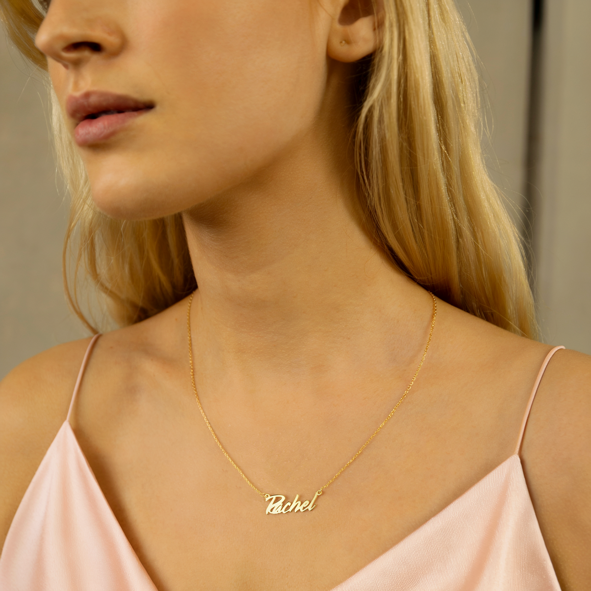 Personalized Cocktail Name Custom Necklace 14K Gold