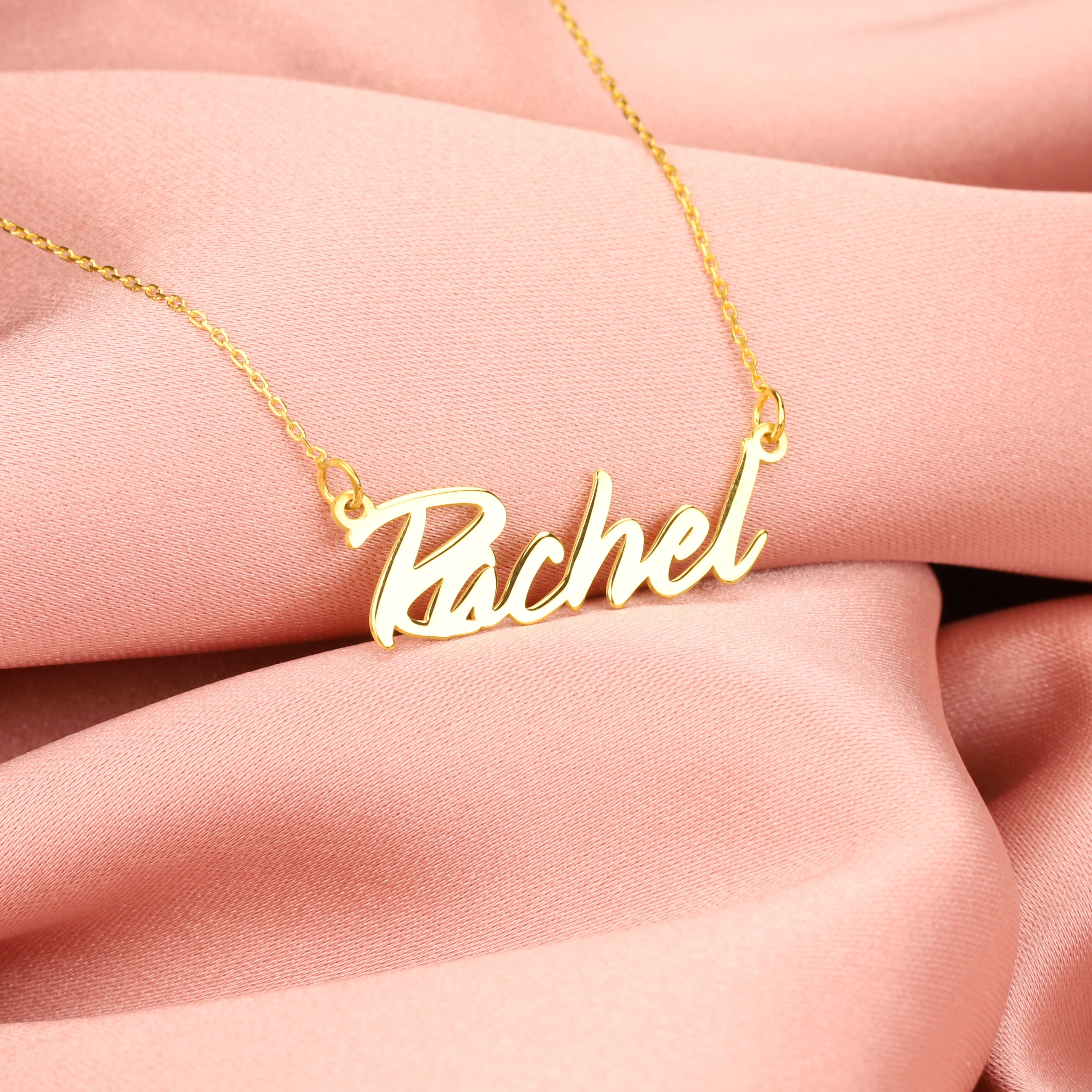 Cocktail Name Custom Necklace 14K Gold