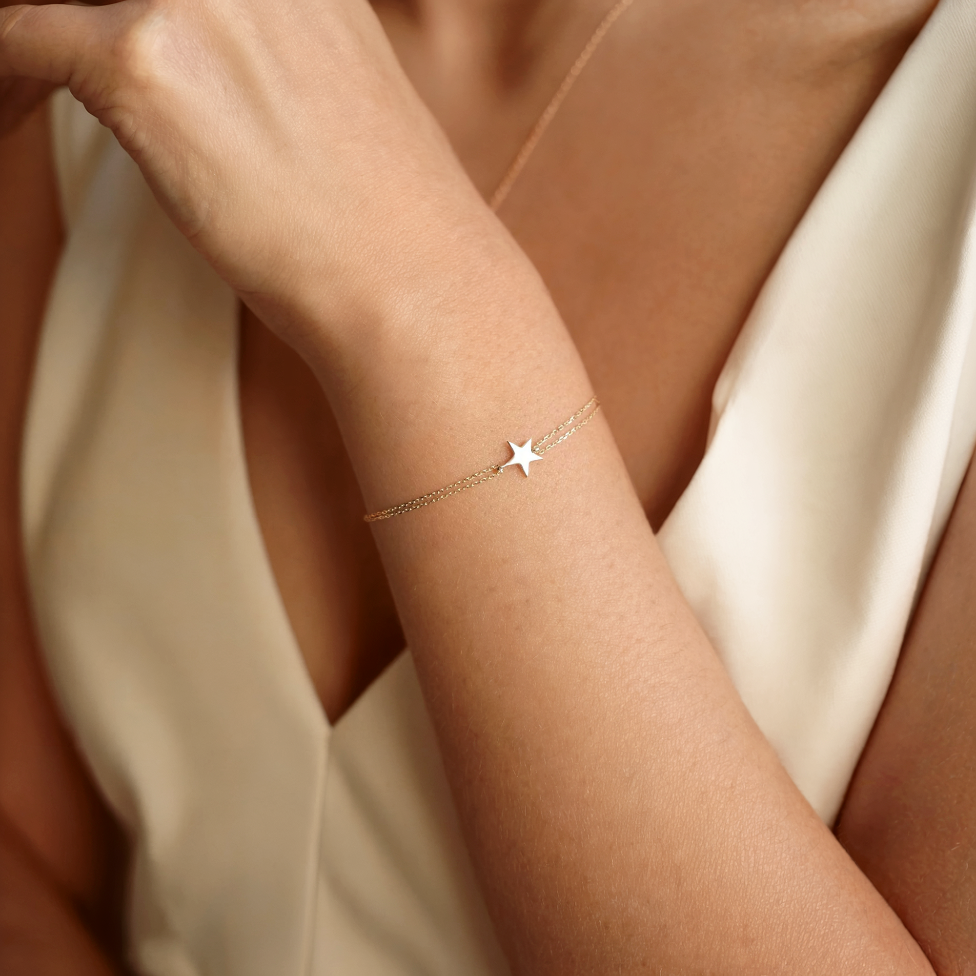 Tiny Star Custom Gold Bracelet
