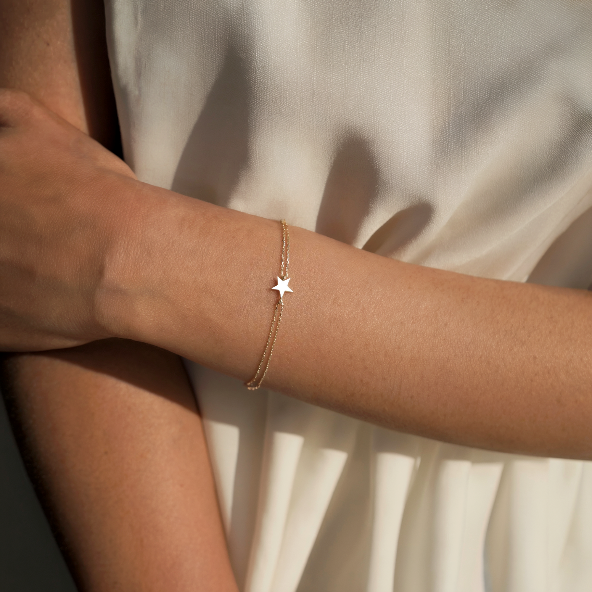 Little Star Chain Bracelet 14K Gold